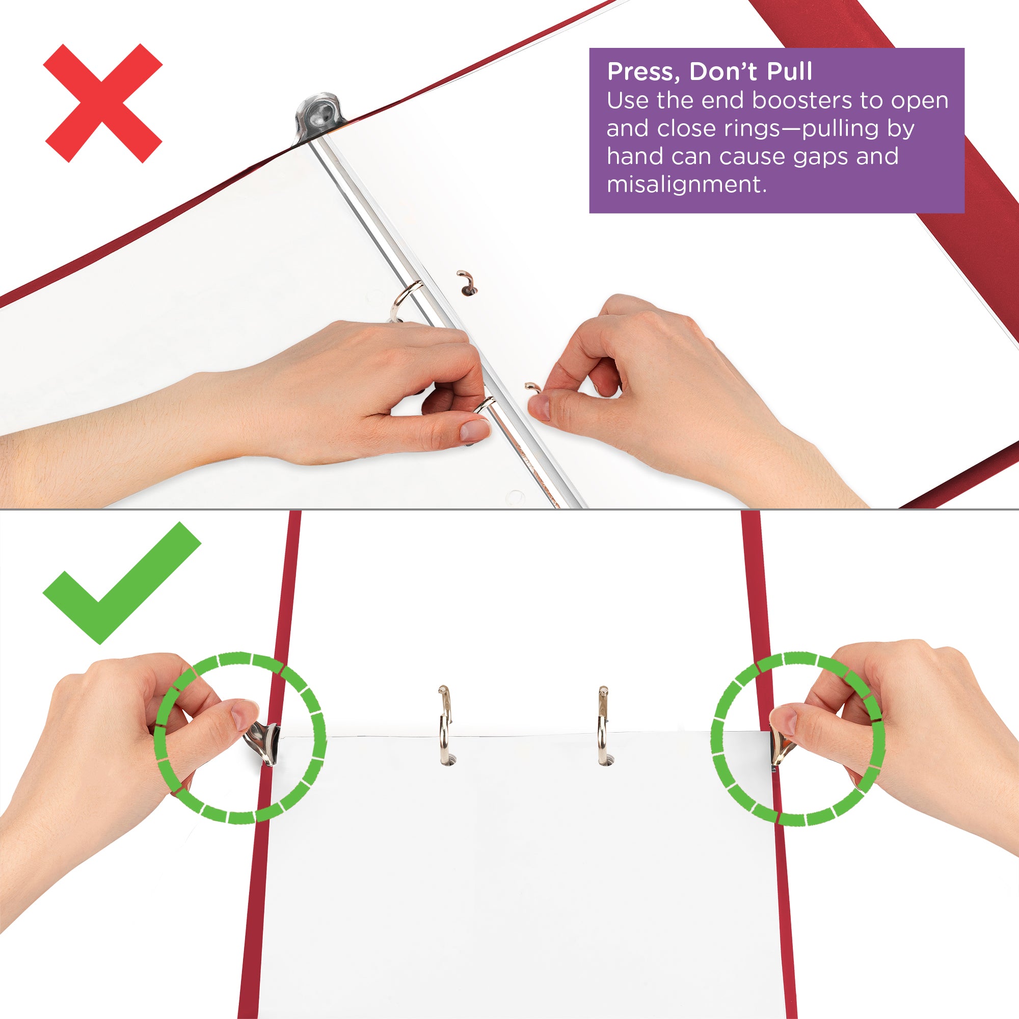 1.5-Inch Heavy Duty 2-Ring Binder for Medical Charting – Top Opening