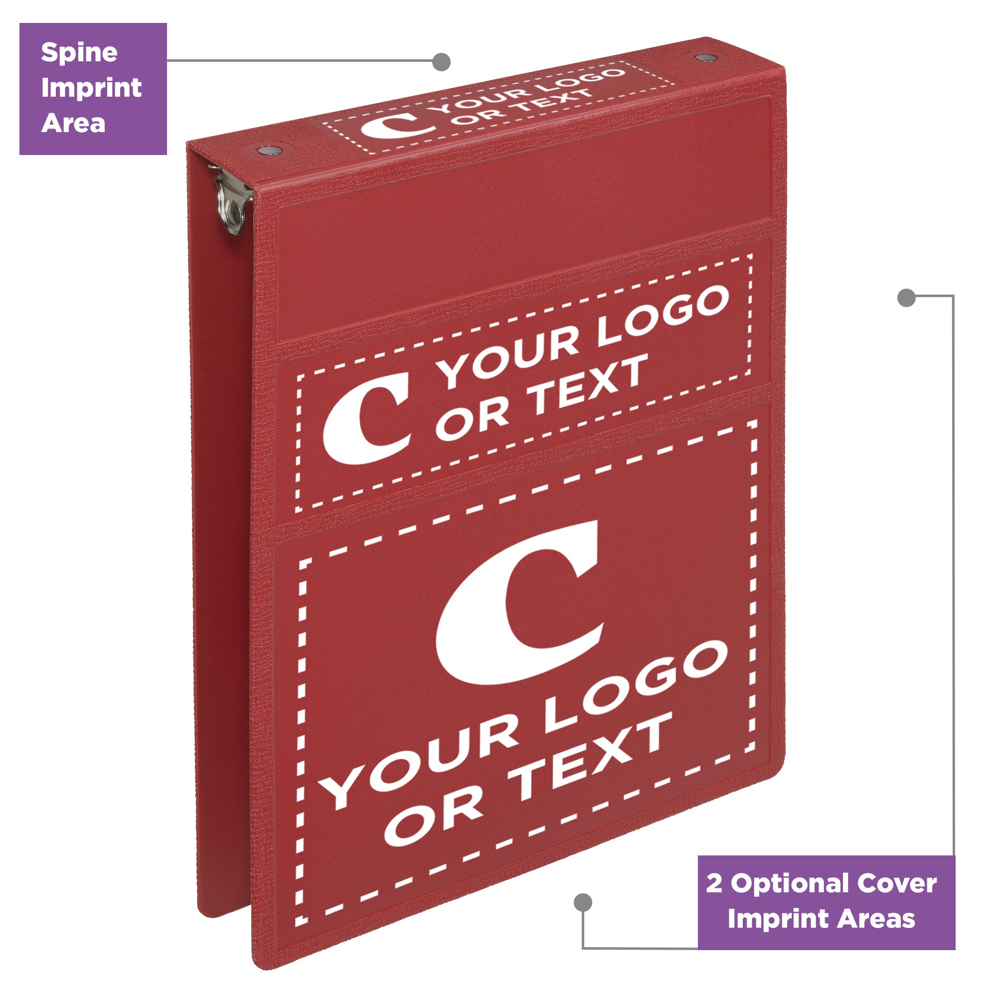 Custom 1.5-Inch Binder with Logo – Heavy Duty Top-Opening