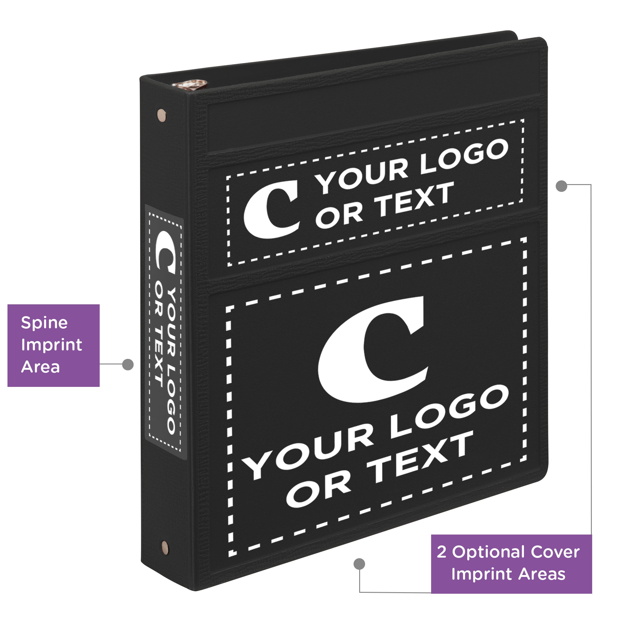 Custom 1.5-Inch Binder with Logo – Heavy Duty Side-Opening