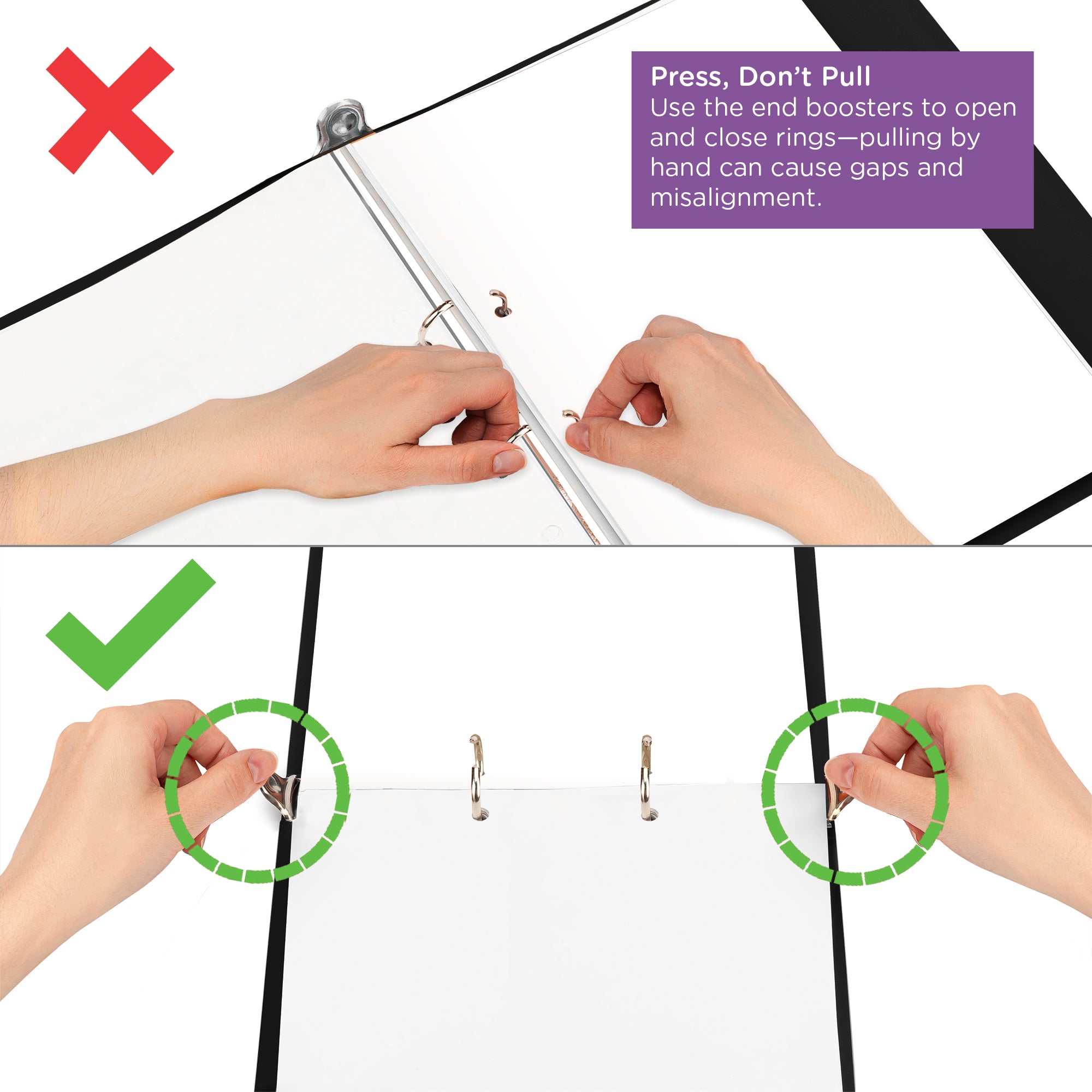 1.5-Inch Heavy Duty 2-Ring Binder for Medical Charting – Top Opening