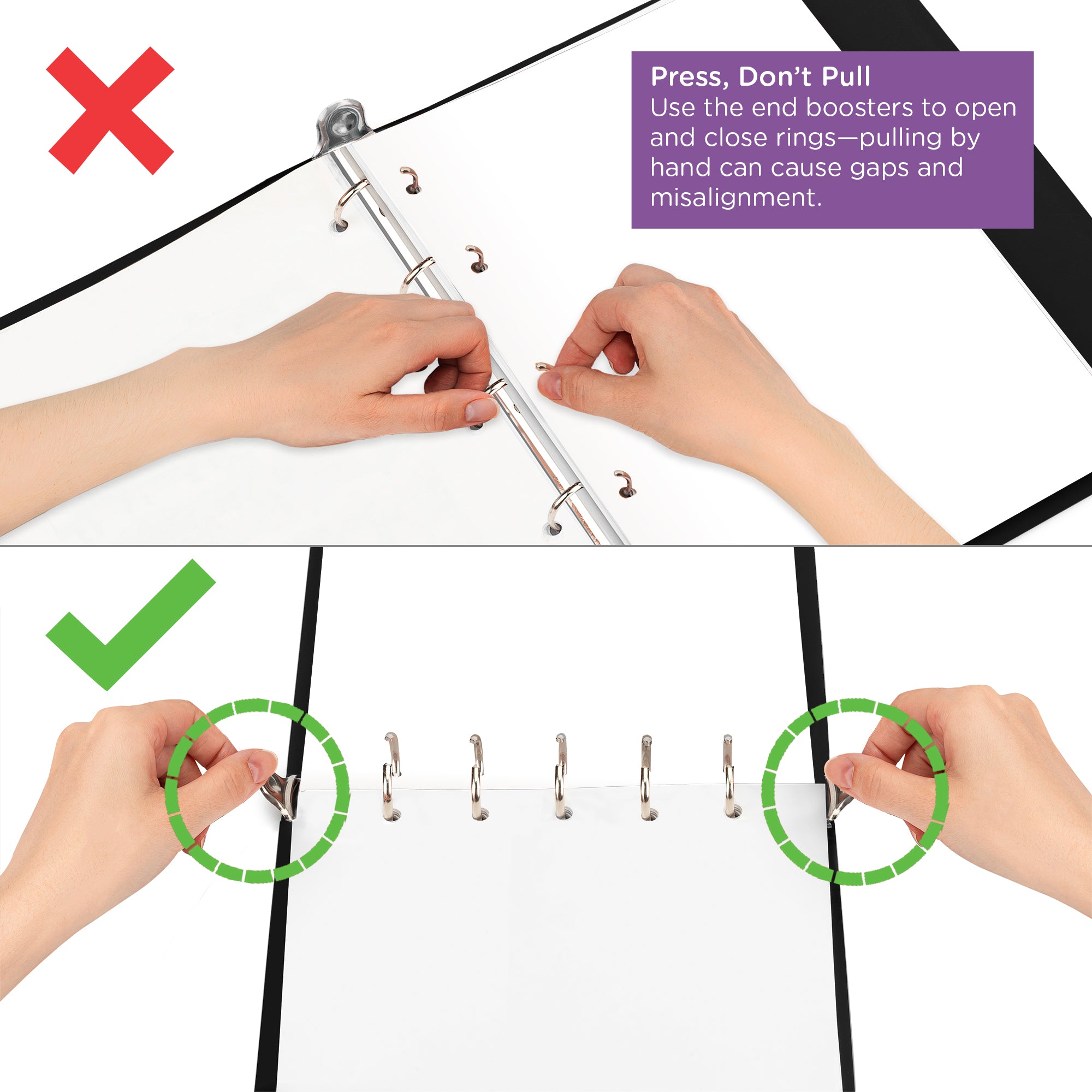 1.5 Inch Heavy Duty 5-Ring Binder for Medical Charting – Top Opening