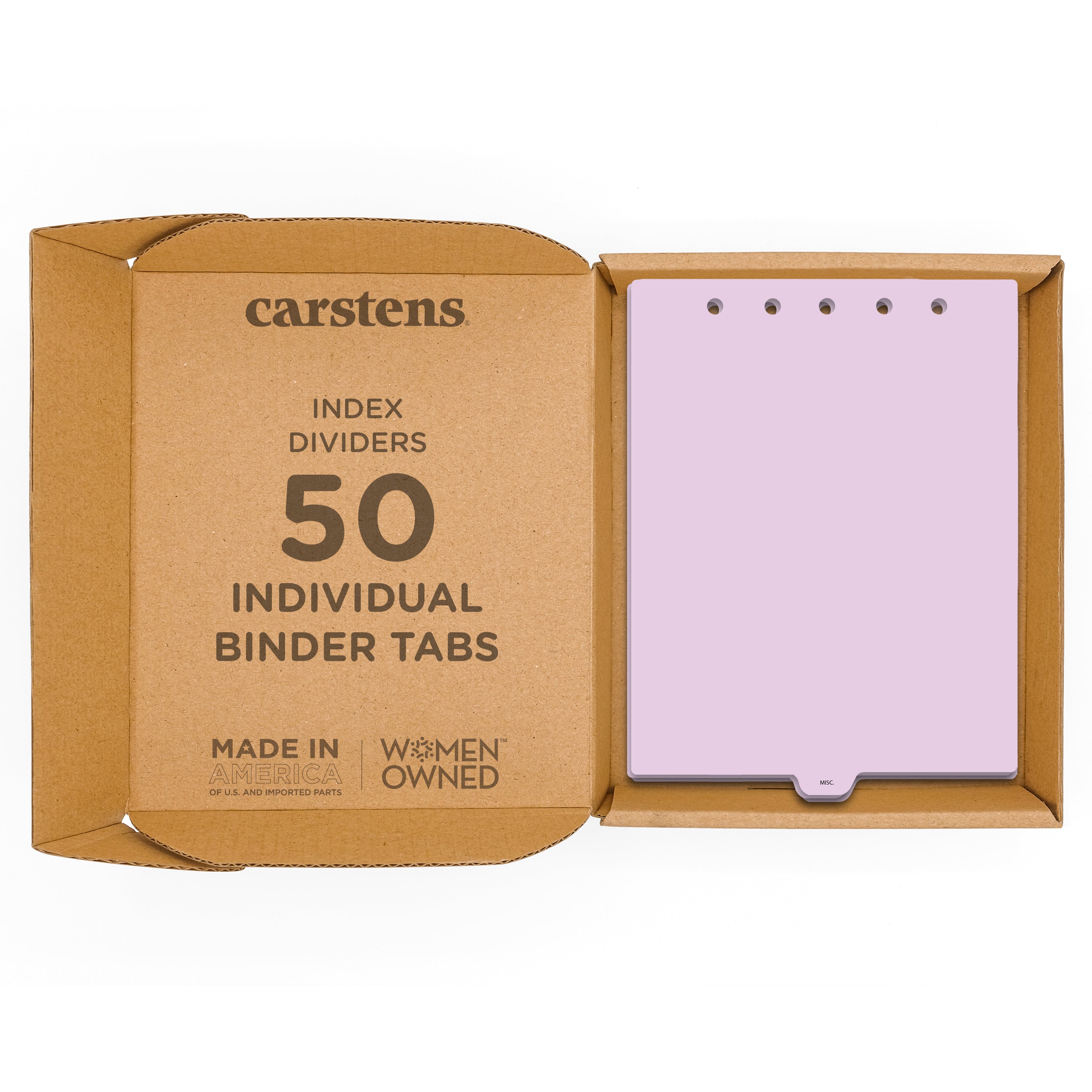 Heavy Duty Plastic Medical Chart Divider Tabs, Bottom Tab, 1/9 Cut, Tab 5 Position