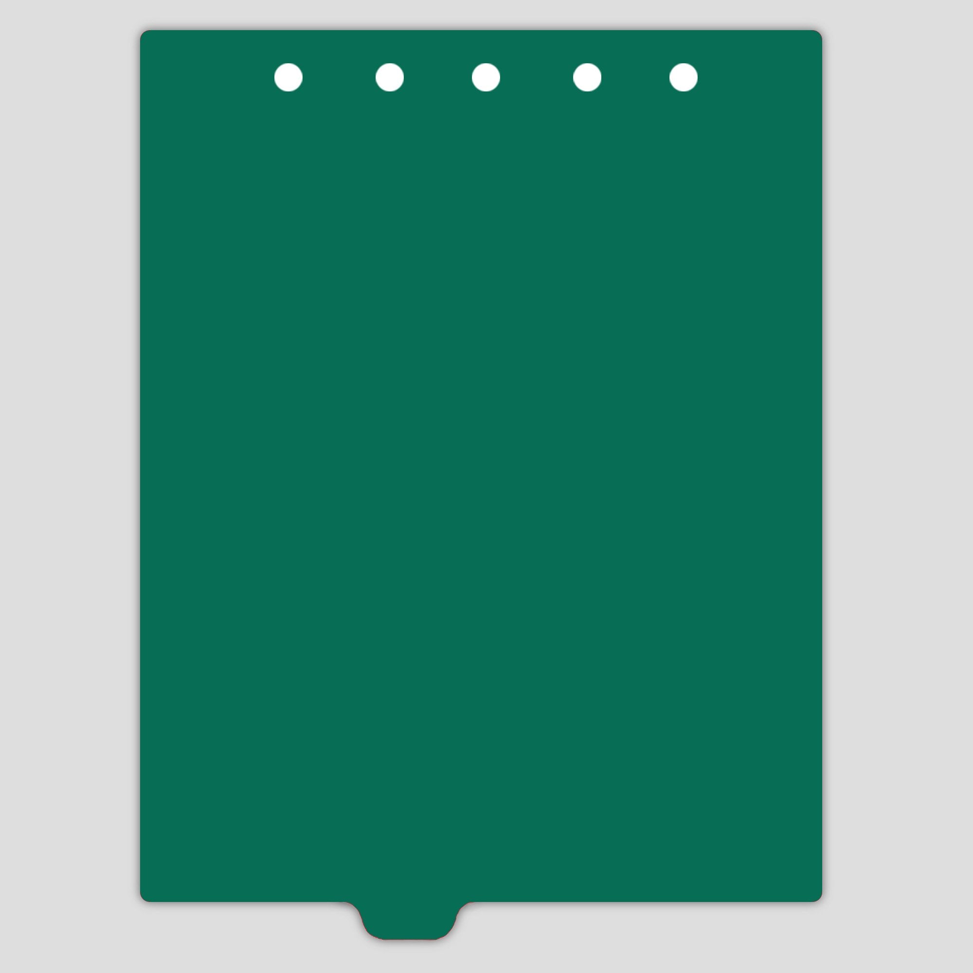 Heavy Duty Blank Plastic Ring Binder Dividers Tabs, Top Tab, 1/9 Cut