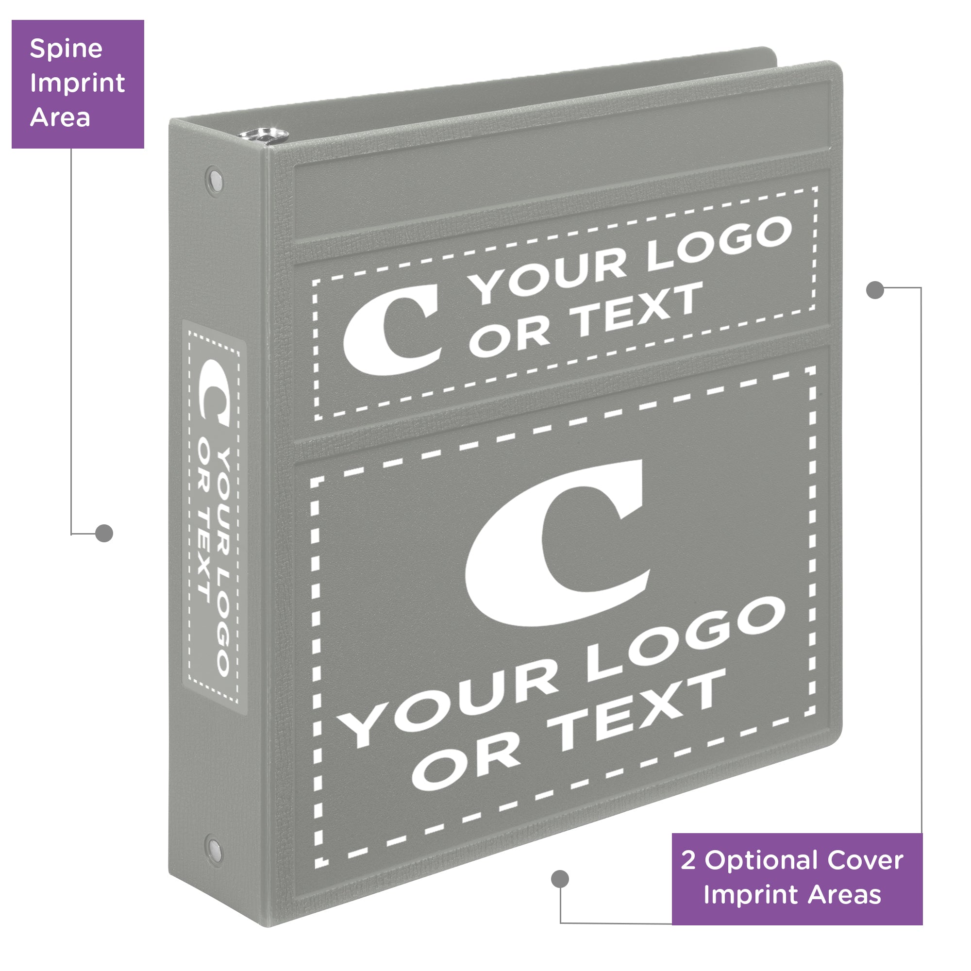 Custom 2-Inch Binder with Logo – Heavy Duty Side-Opening