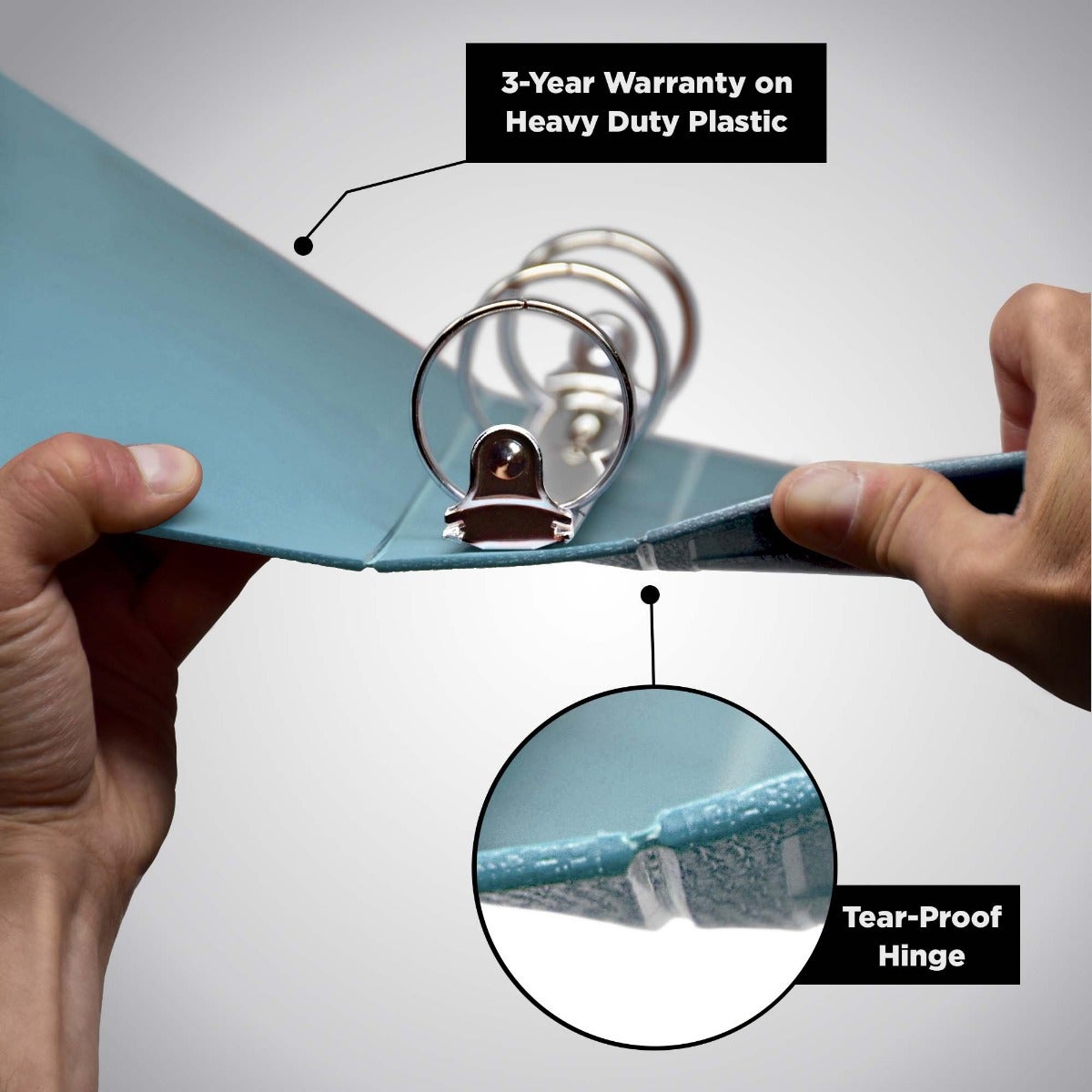 2-Inch Heavy Duty 3-Ring Binder for Medical Charting – Side Opening