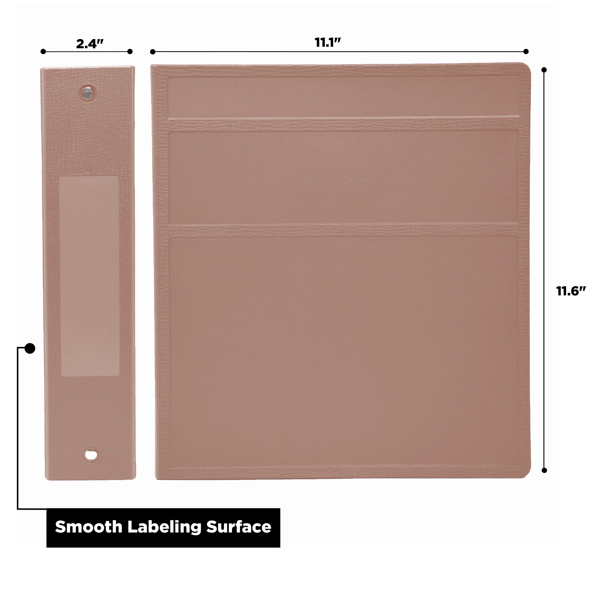 2-Inch Heavy Duty 3-Ring Binder for Medical Charting – Side Opening