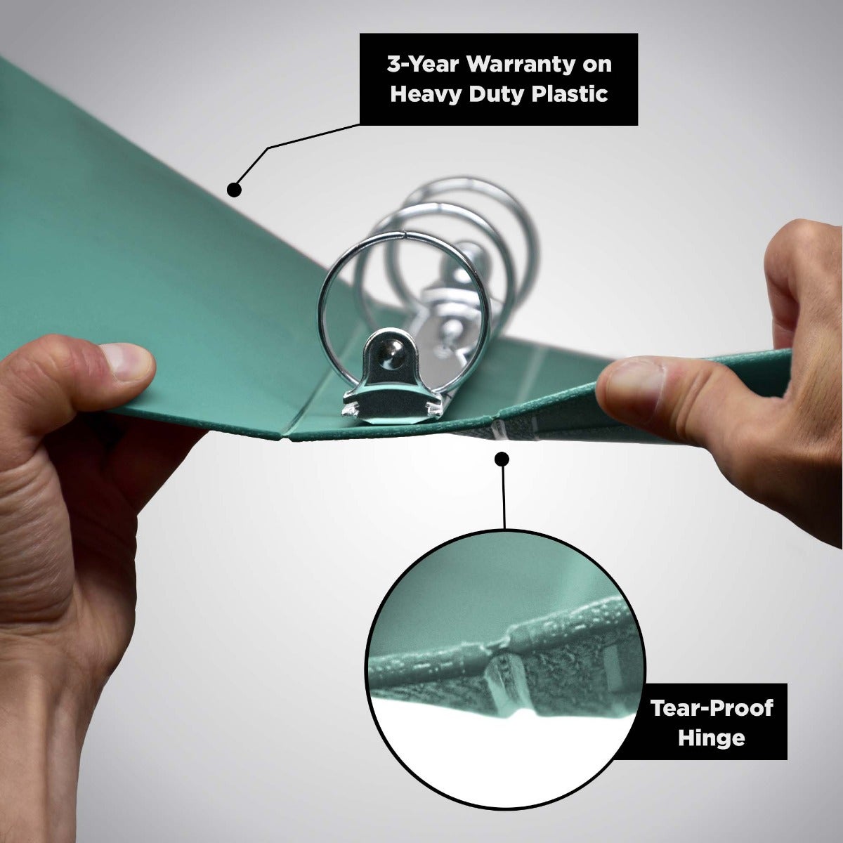 2-Inch Heavy Duty 3-Ring Binder for Medical Charting – Side Opening