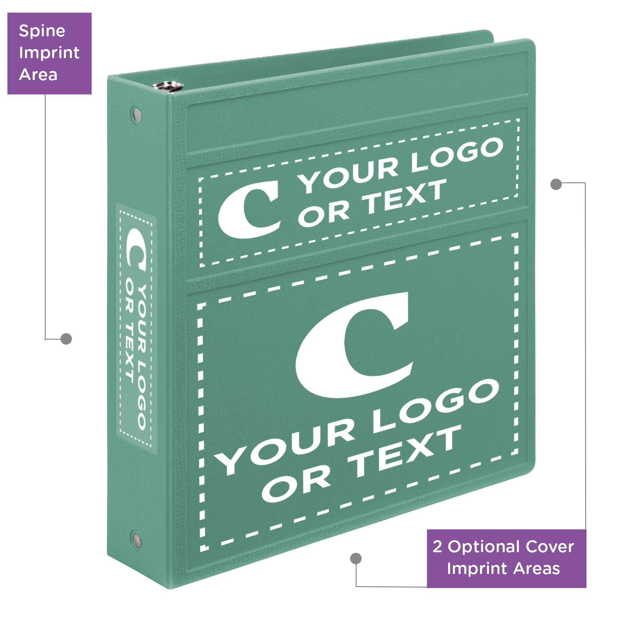 Custom 2-Inch Binder with Logo – Heavy Duty Side-Opening