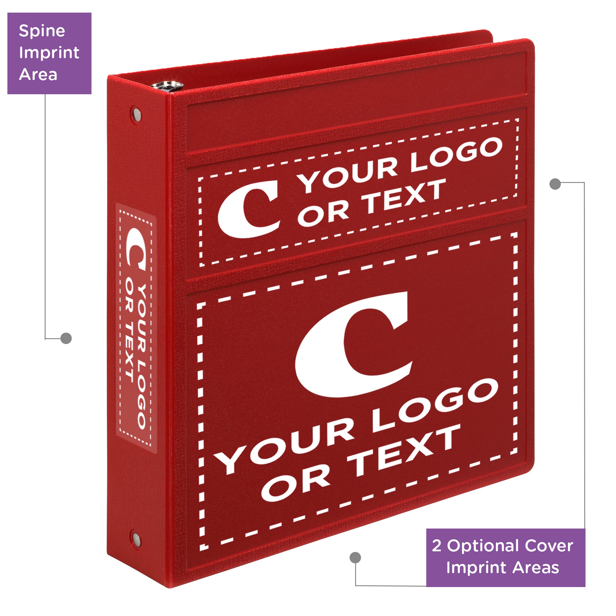 Custom 2-Inch Binder with Logo – Heavy Duty Side-Opening
