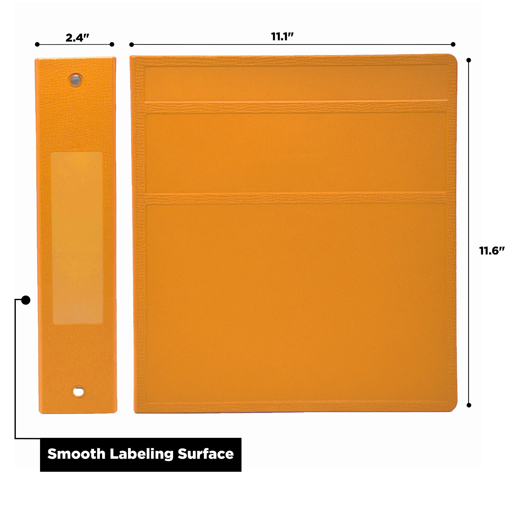 2-Inch Heavy Duty 3-Ring Binder for Medical Charting – Side Opening
