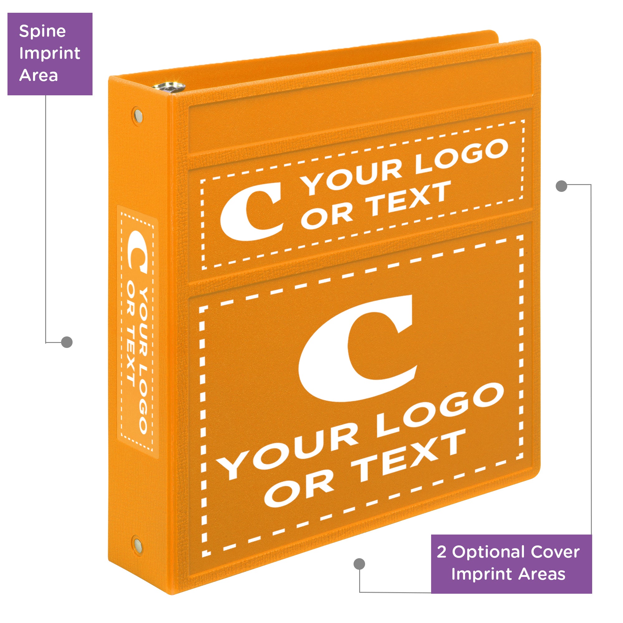 Custom 2-Inch Binder with Logo – Heavy Duty Side-Opening
