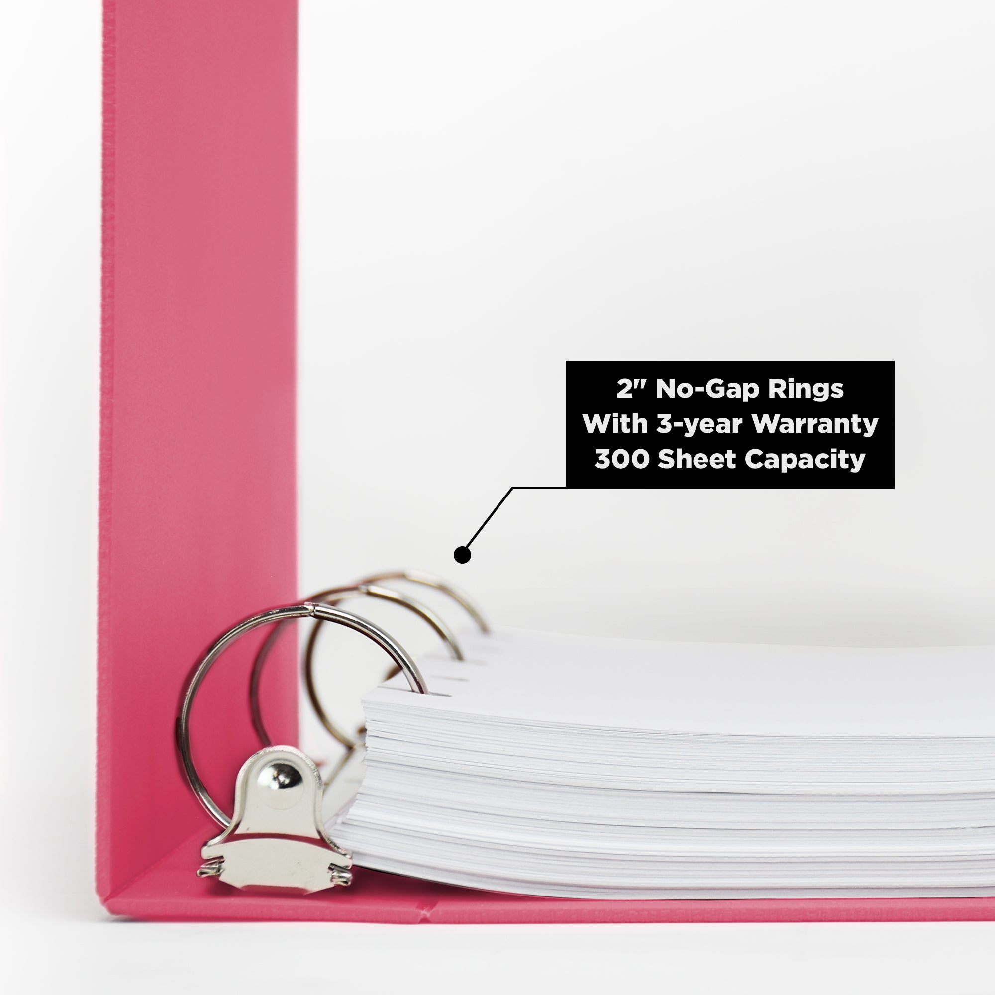 2-Inch Heavy Duty 3-Ring Binder for Medical Charting – Side Opening
