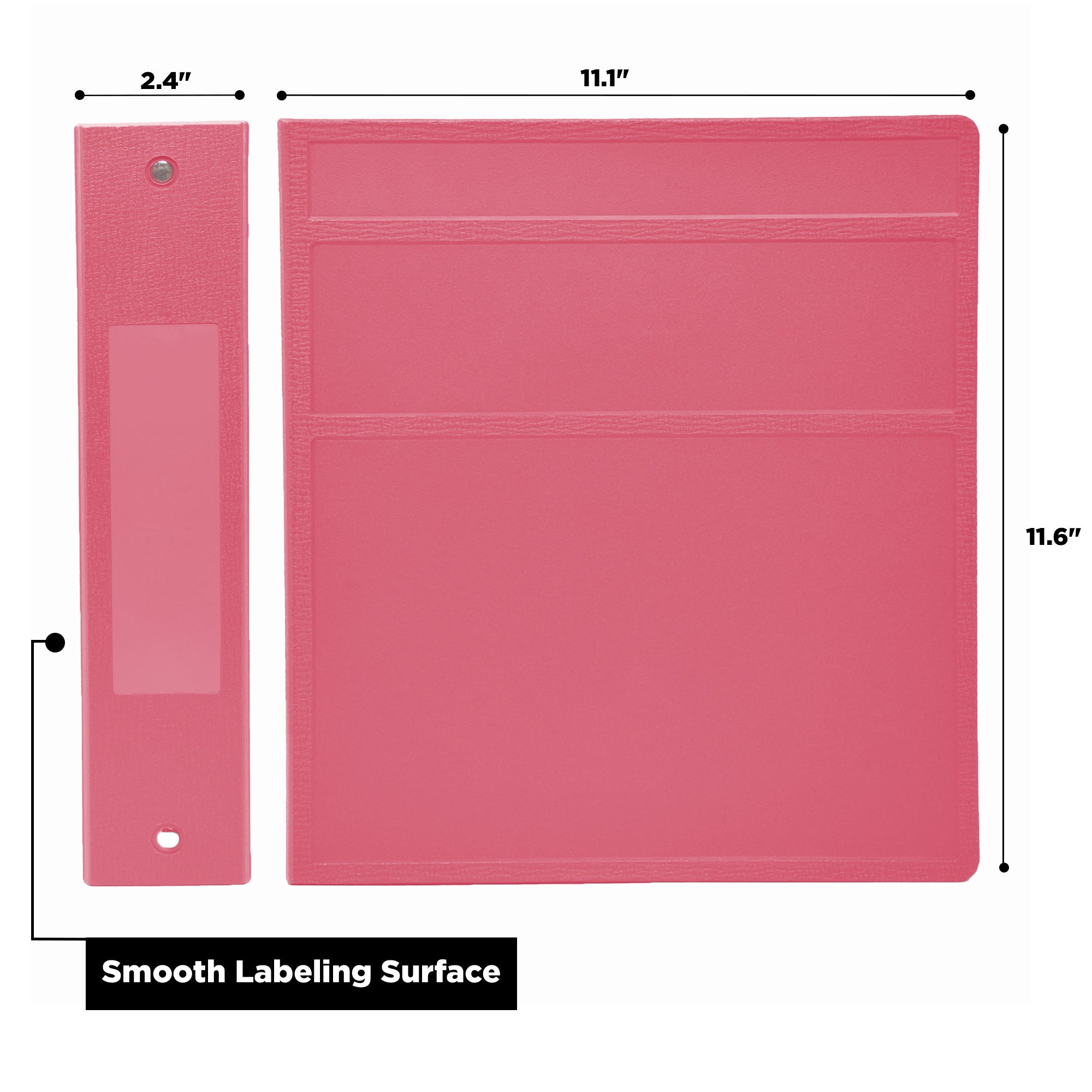 2-Inch Heavy Duty 3-Ring Binder for Medical Charting – Side Opening