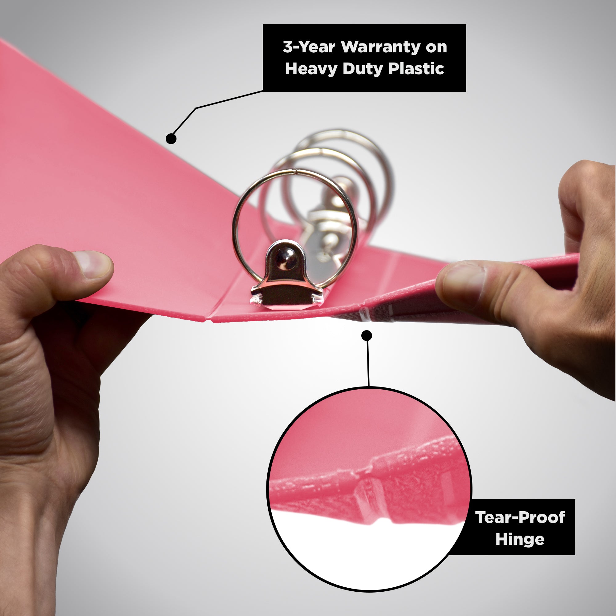 2-Inch Heavy Duty 3-Ring Binder for Medical Charting – Side Opening