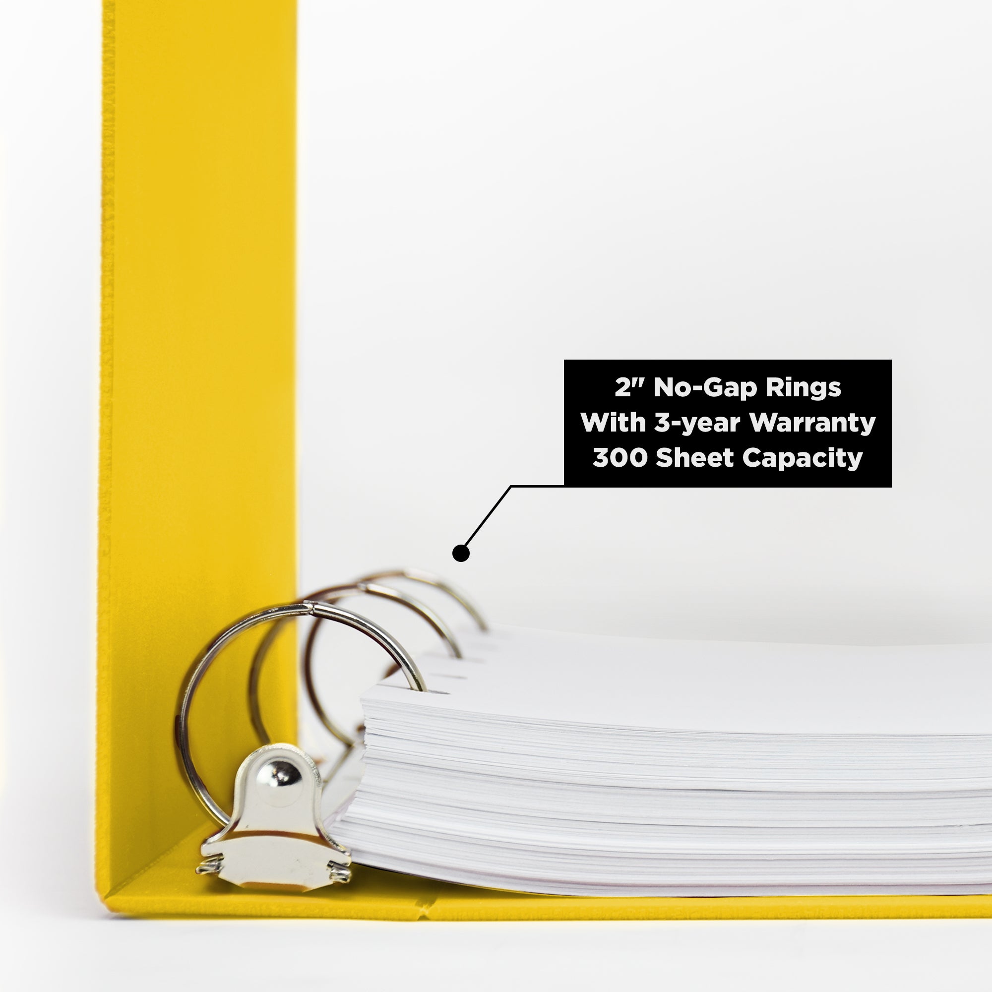 2-Inch Heavy Duty 3-Ring Binder for Medical Charting – Side Opening