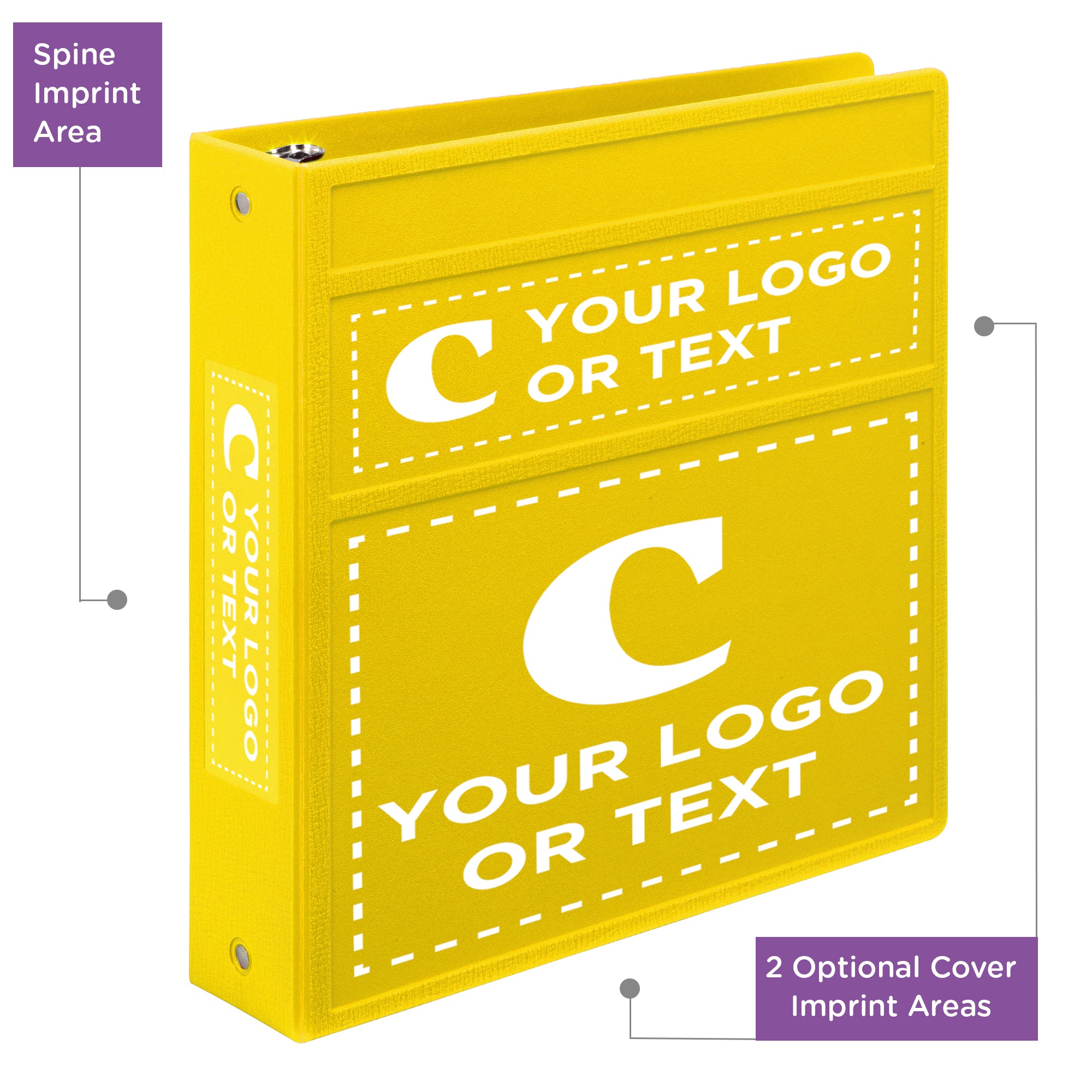 Custom 2-Inch Binder with Logo – Heavy Duty Side-Opening