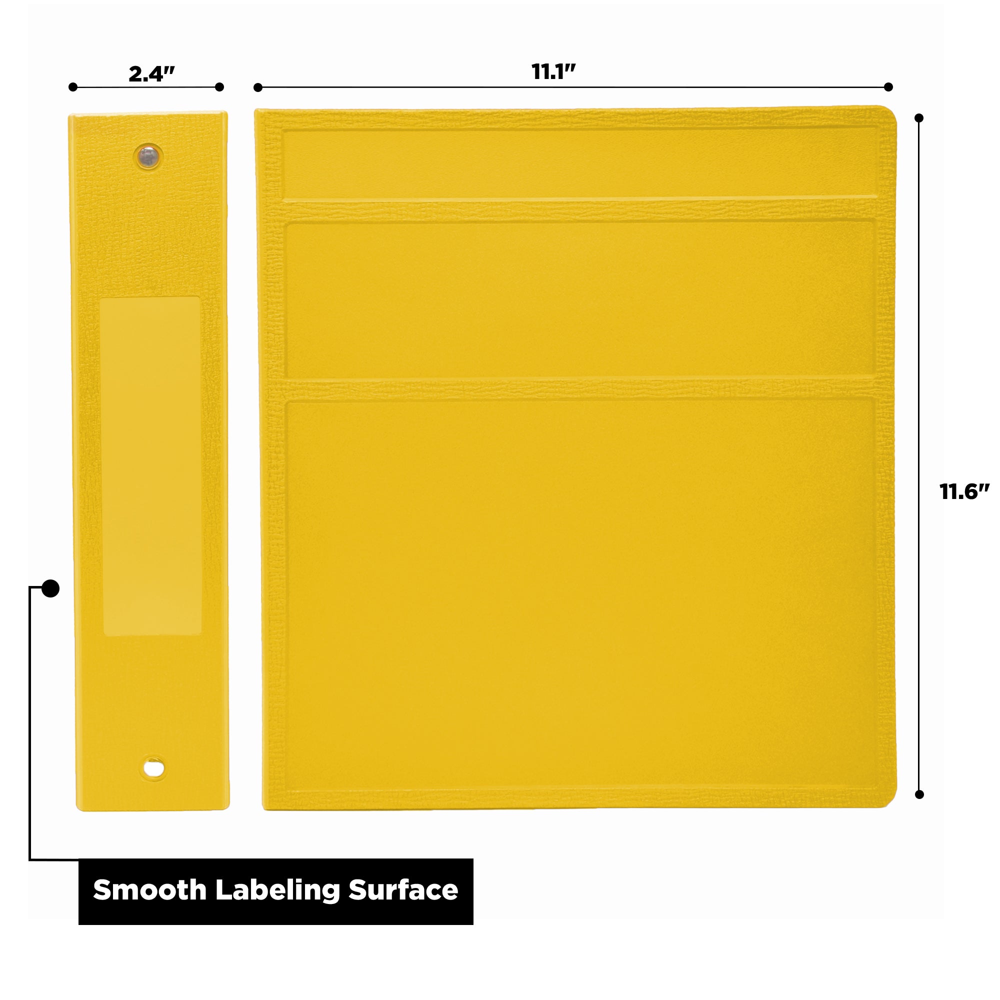 2-Inch Heavy Duty 3-Ring Binder for Medical Charting – Side Opening