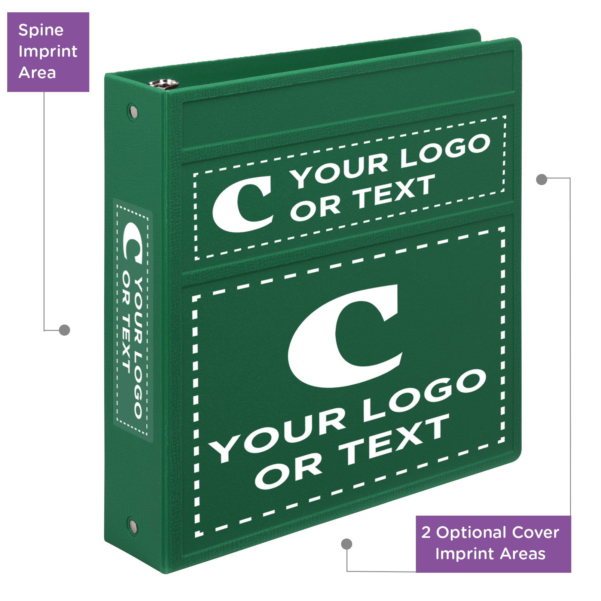 Custom 2-Inch Binder with Logo – Heavy Duty Side-Opening