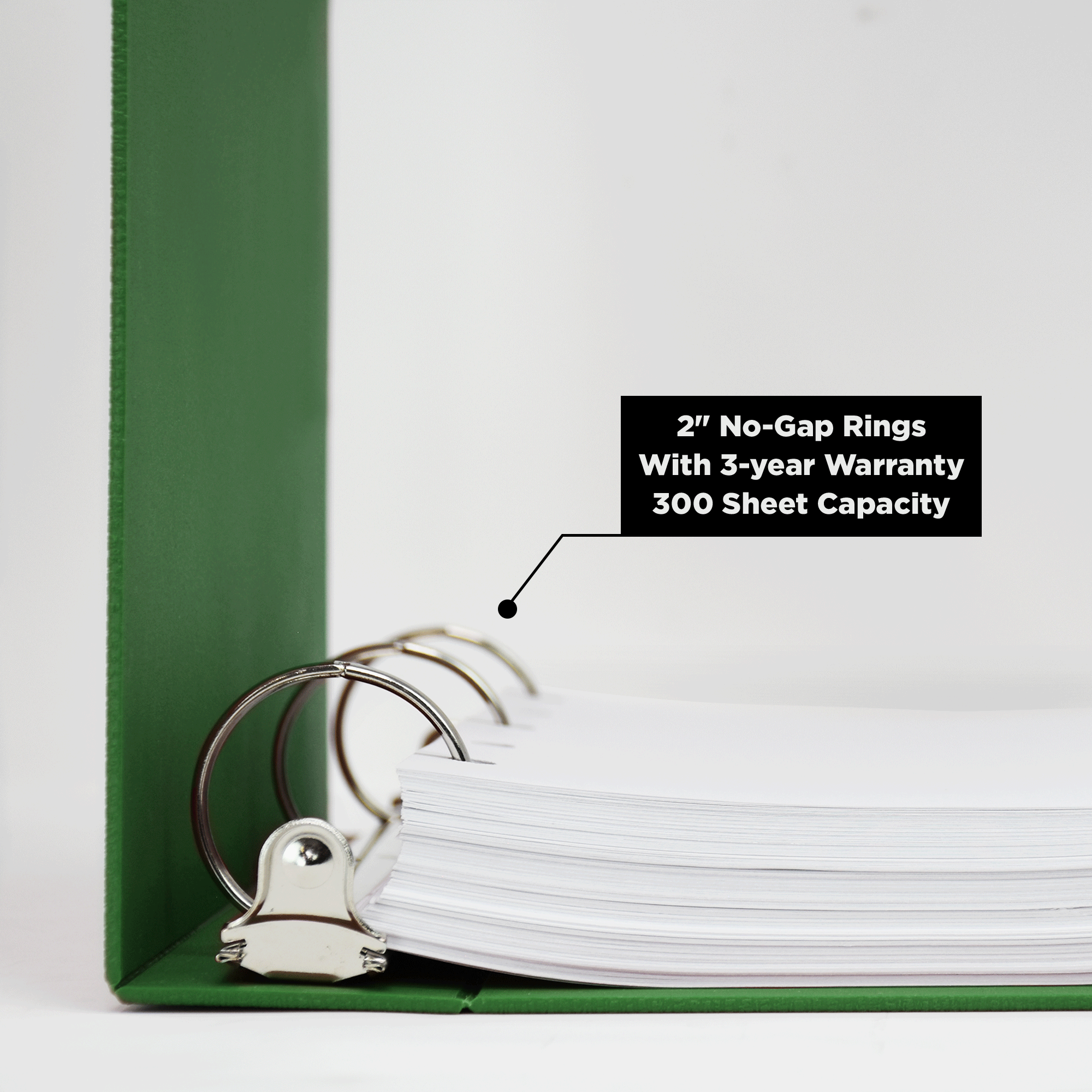 2-Inch Heavy Duty 3-Ring Binder for Medical Charting – Side Opening