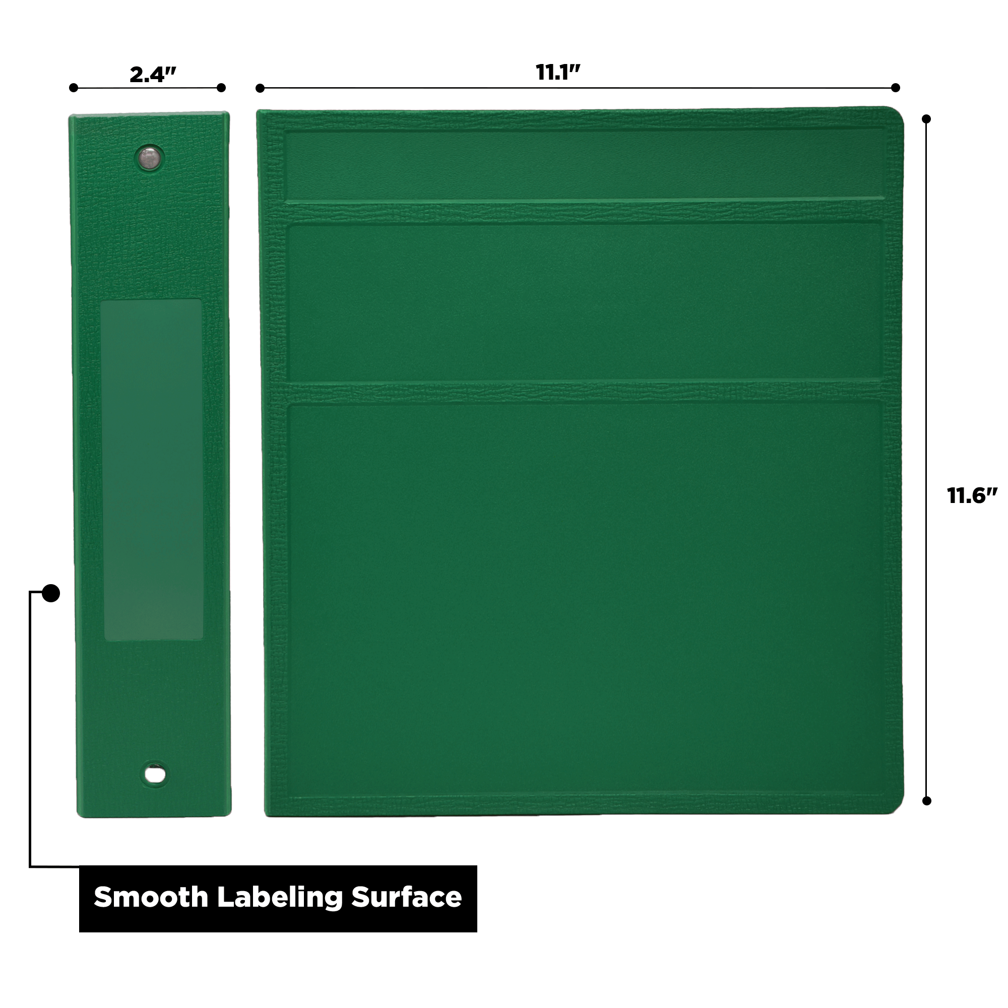 2-Inch Heavy Duty 3-Ring Binder for Medical Charting – Side Opening
