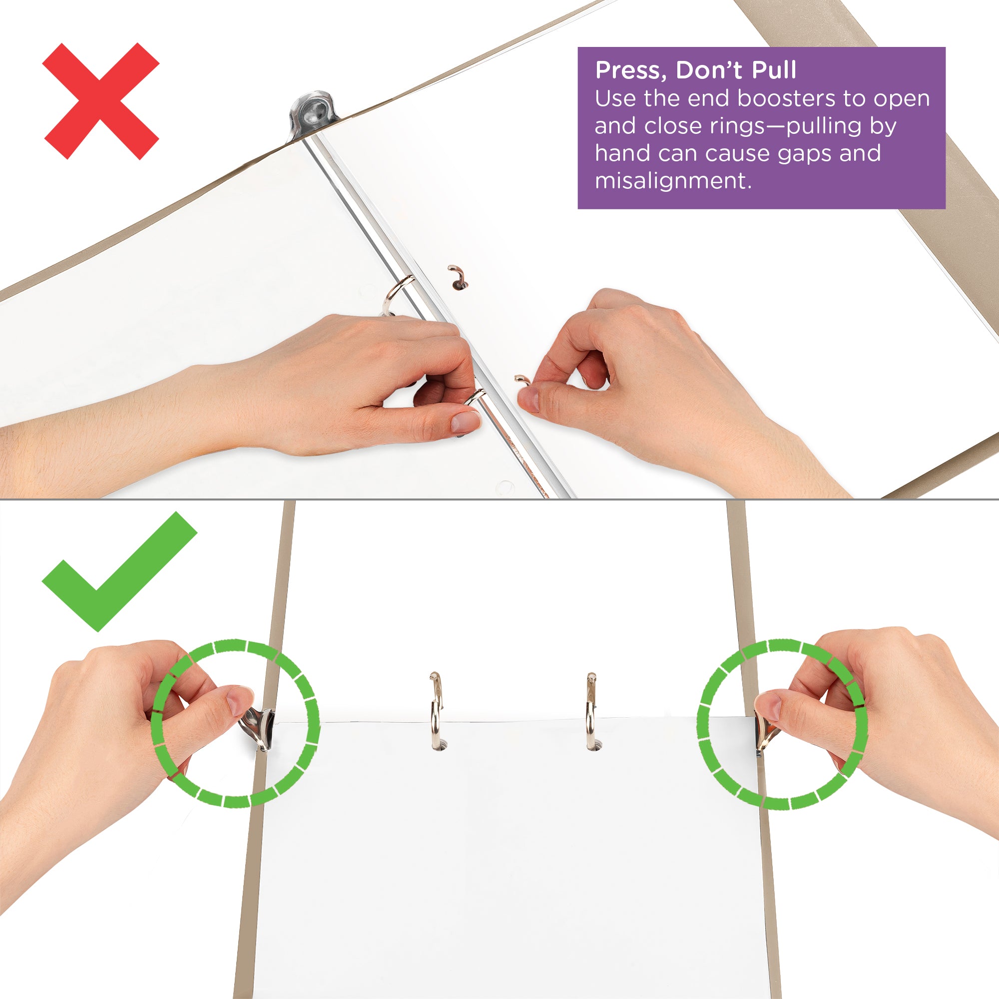 2-Inch Heavy Duty 3-Ring Binder for Medical Charting - Top Opening