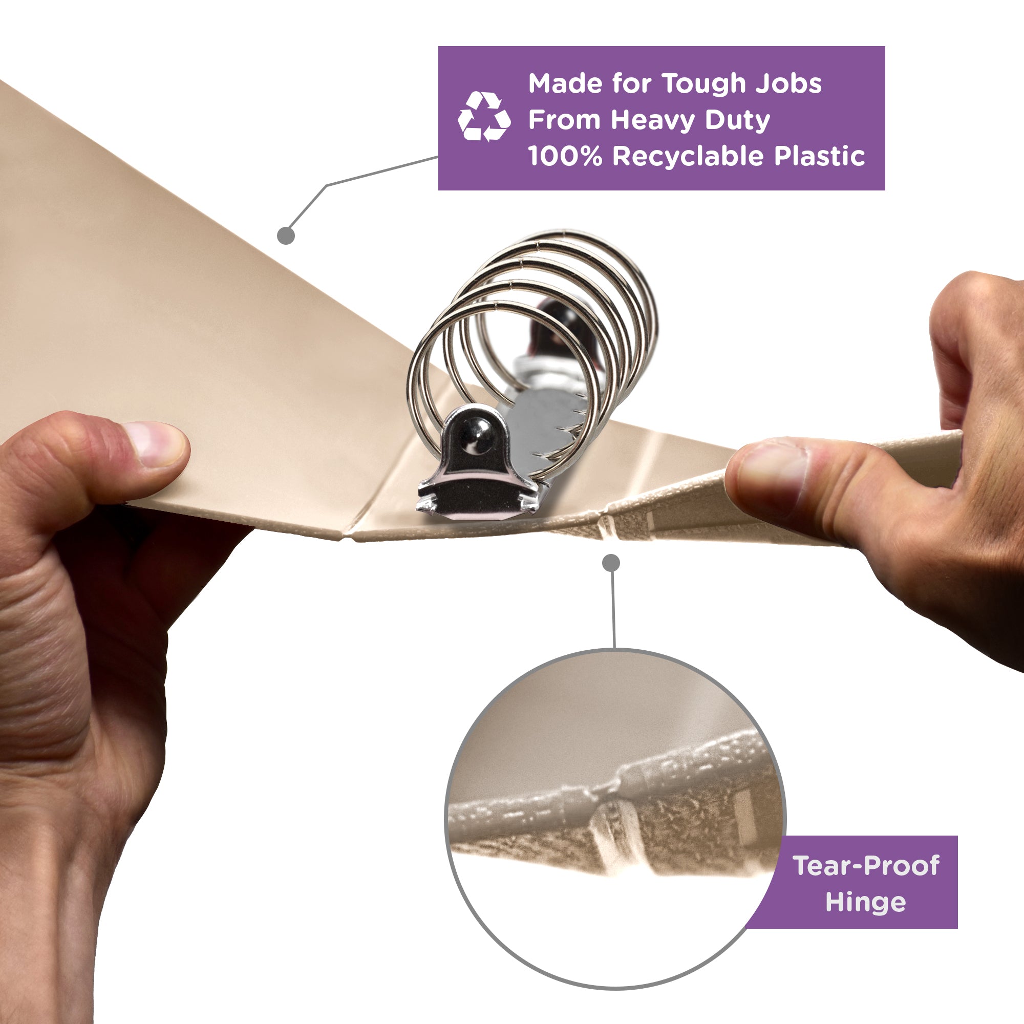 2-Inch Heavy Duty 5-Ring Binder – Top Opening