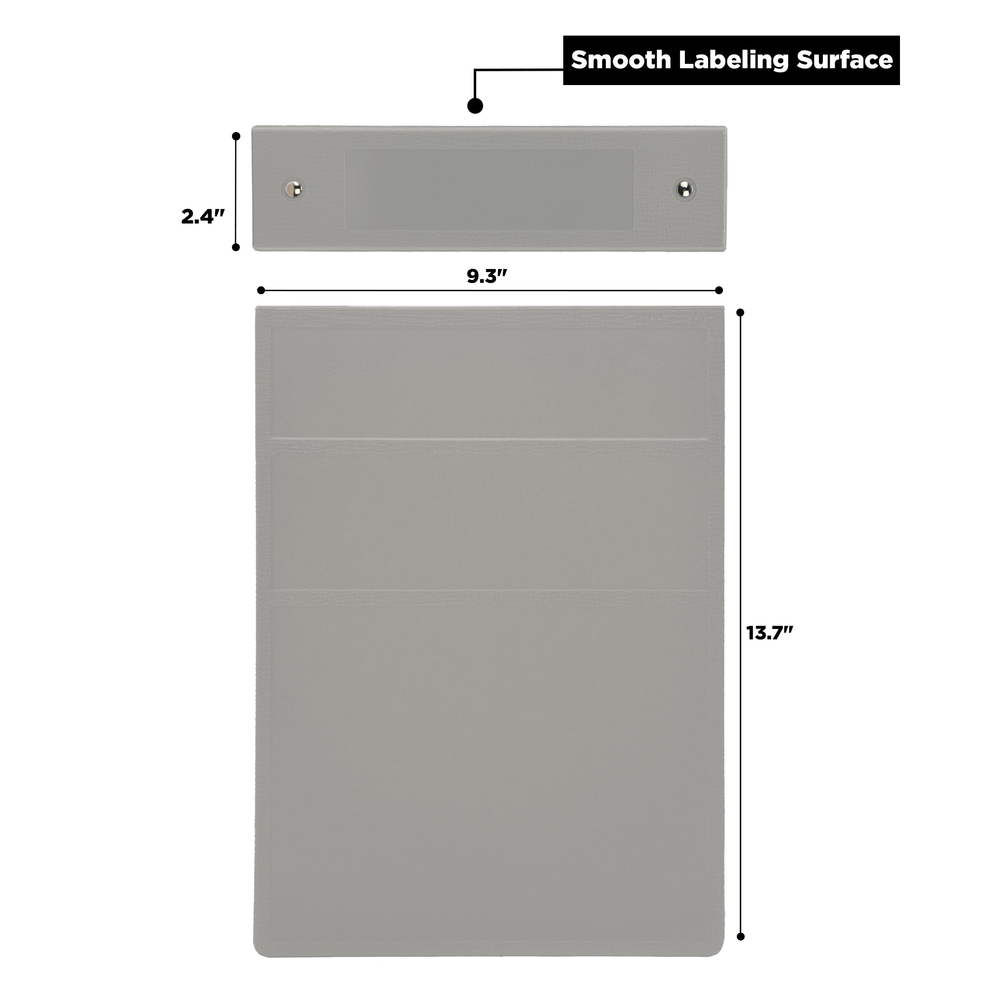 2-Inch Heavy Duty 3-Ring Binder for Medical Charting - Top Opening