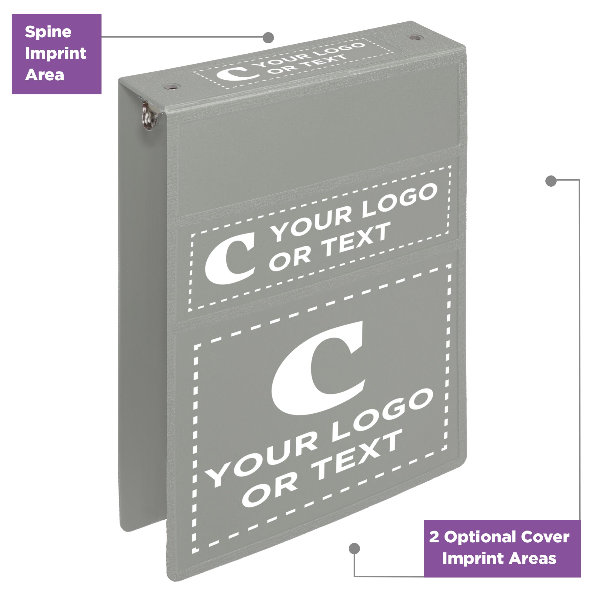 Custom 2-Inch Binder with Logo – Heavy Duty Top-Opening
