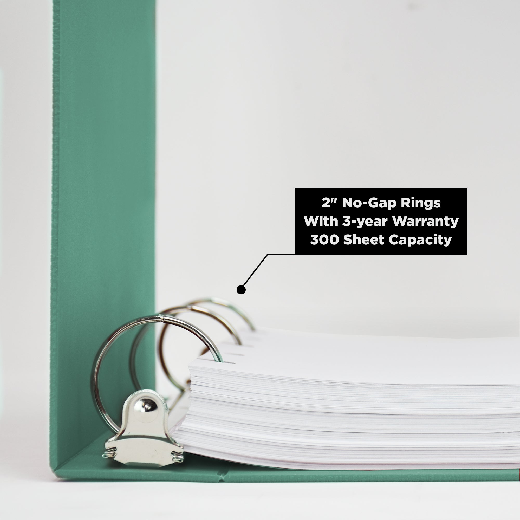 2-Inch Heavy Duty 3-Ring Binder for Medical Charting - Top Opening