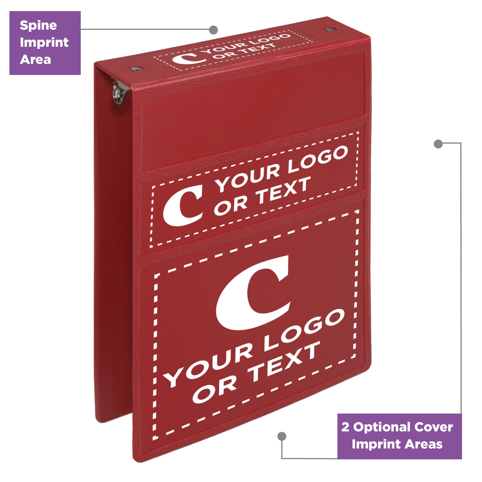 Custom 2-Inch Binder with Logo – Heavy Duty Top-Opening