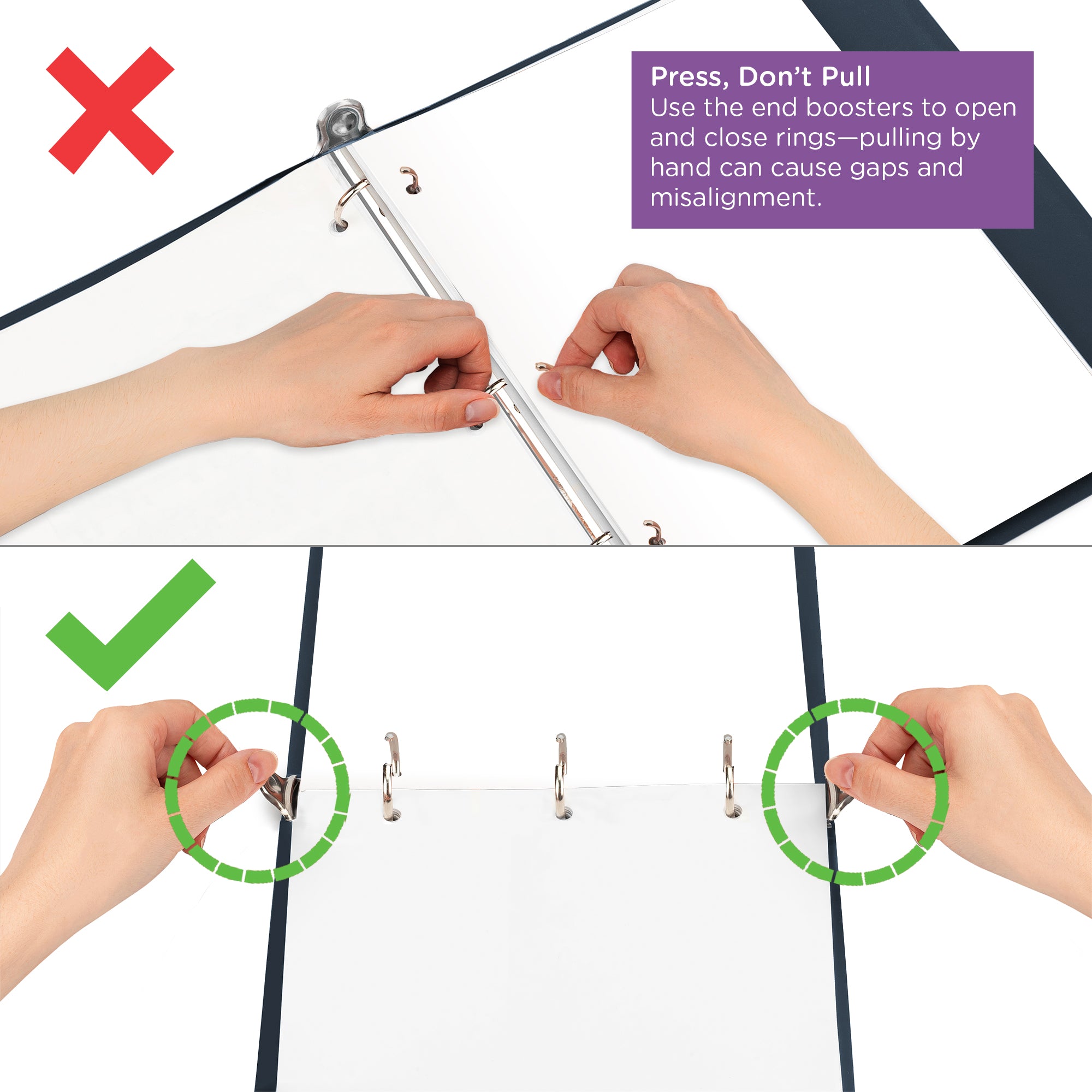 2-Inch Heavy Duty 3-Ring Binder for Medical Charting - Top Opening
