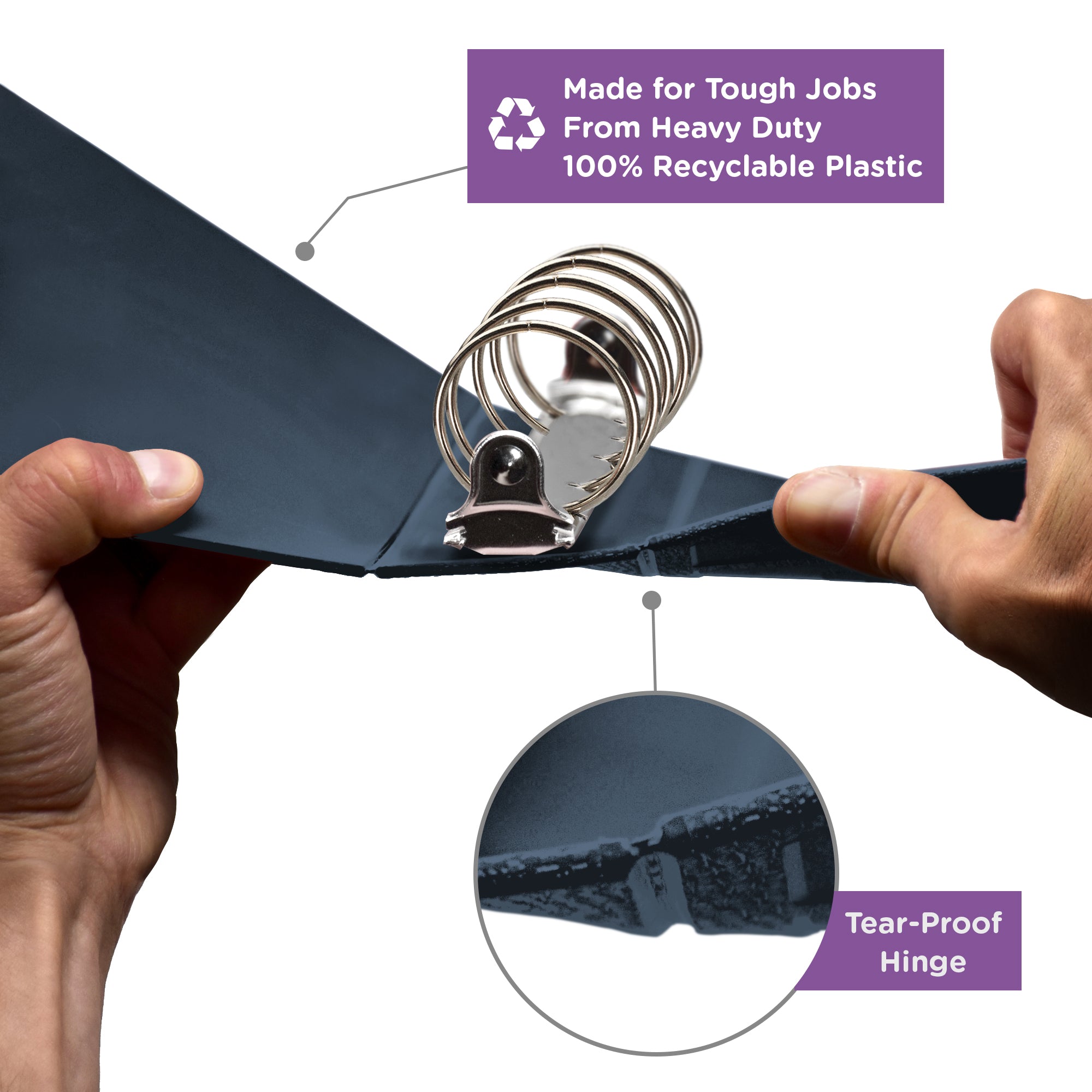 2-Inch Heavy Duty 5-Ring Binder – Top Opening