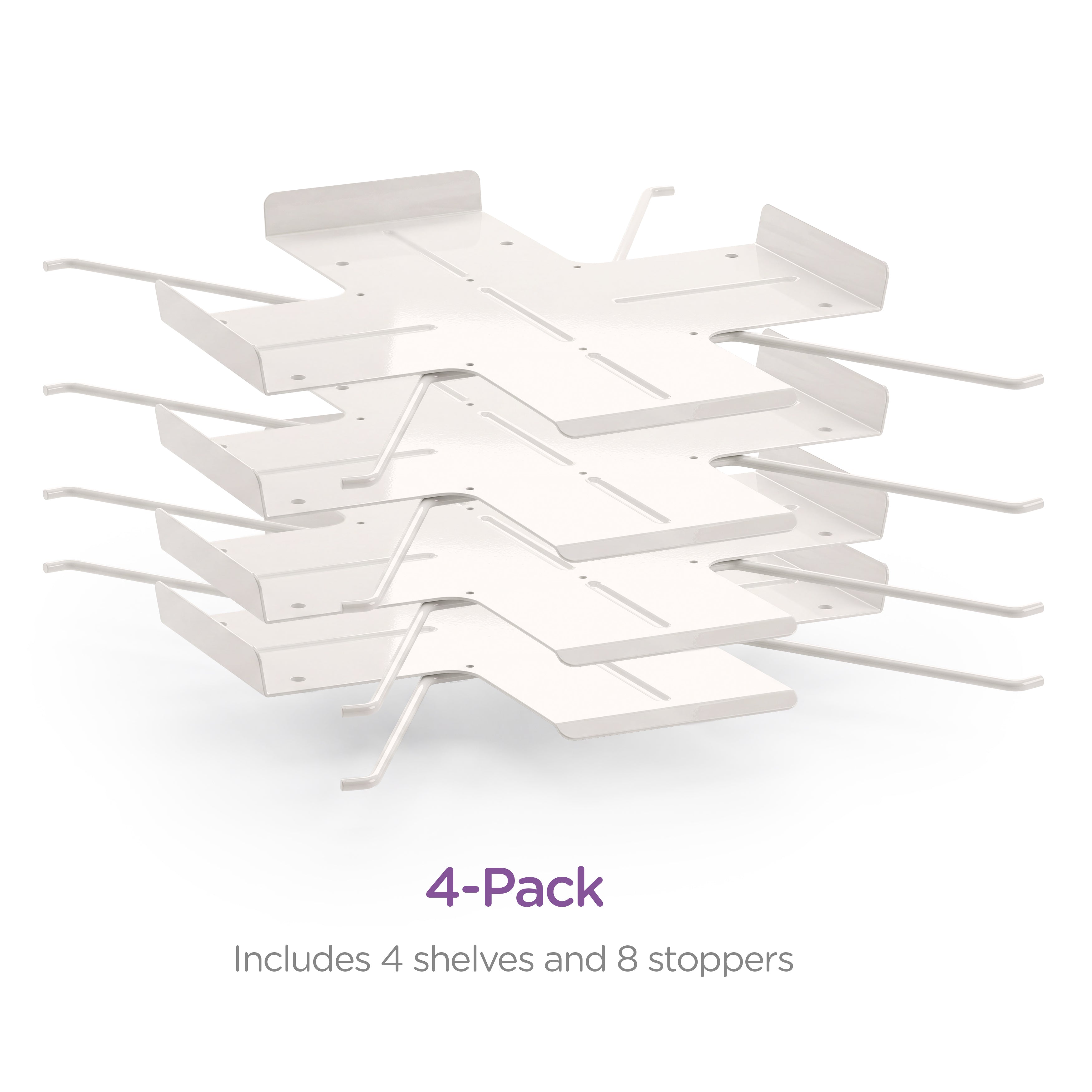MultiFit™ Chart Rack Shelf Accessory – 4 Pack
