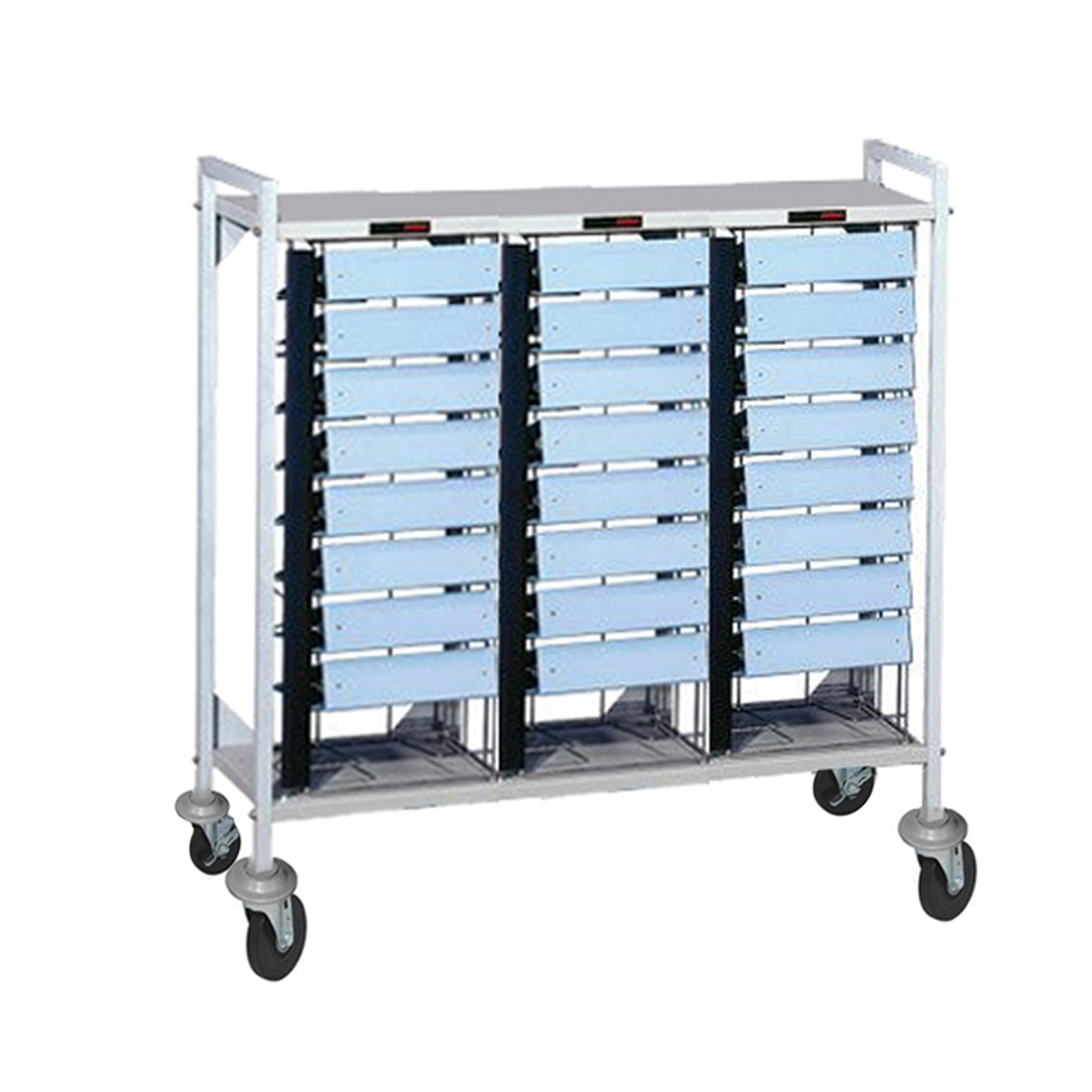 Horizontal Open Chart Rack For Side Opening Ring Binders