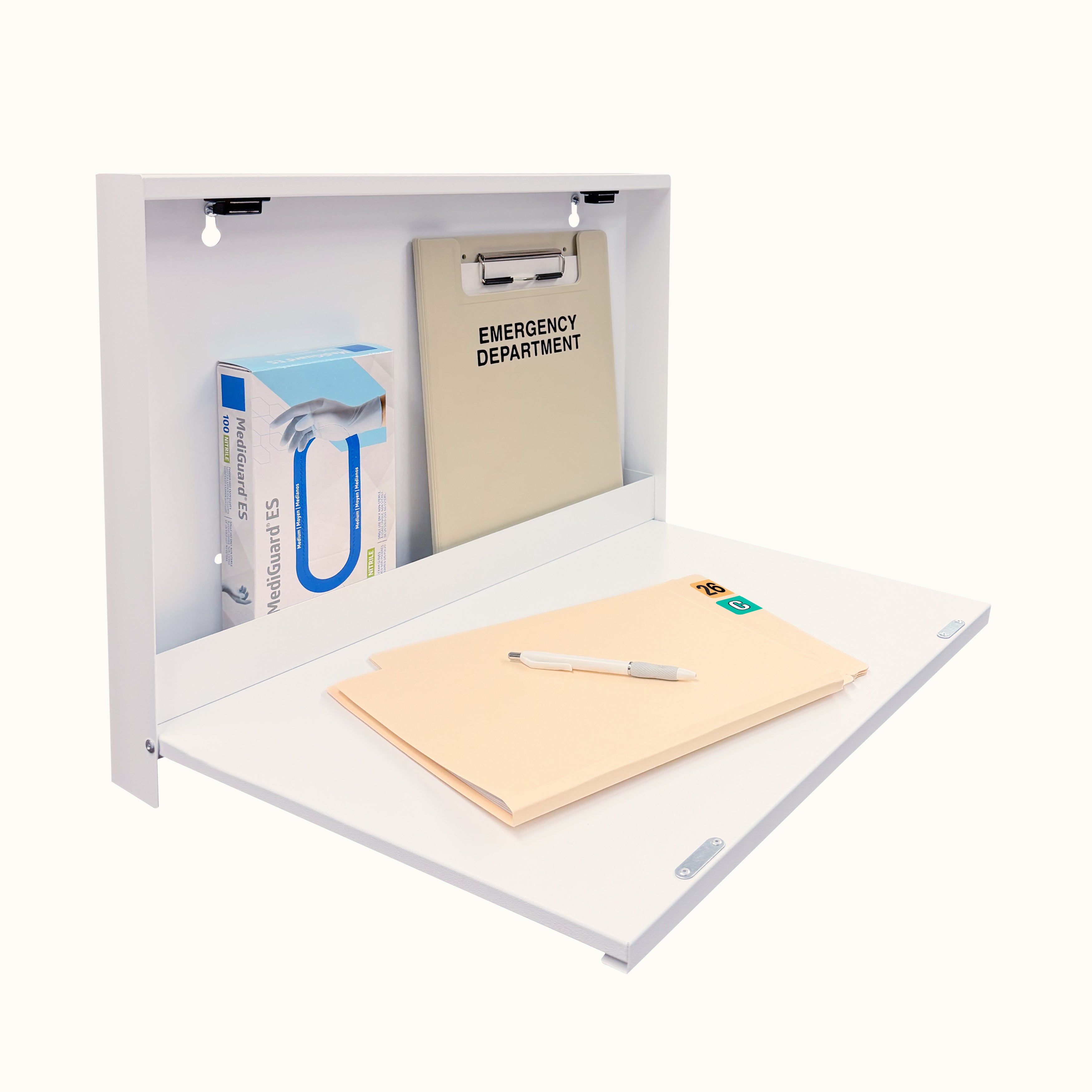 Basic Narrow Wall Cabinet, 22.75"W x 17.5"H x 2.6"D, No Lock, WALLAroo Jr™ 4632 Series