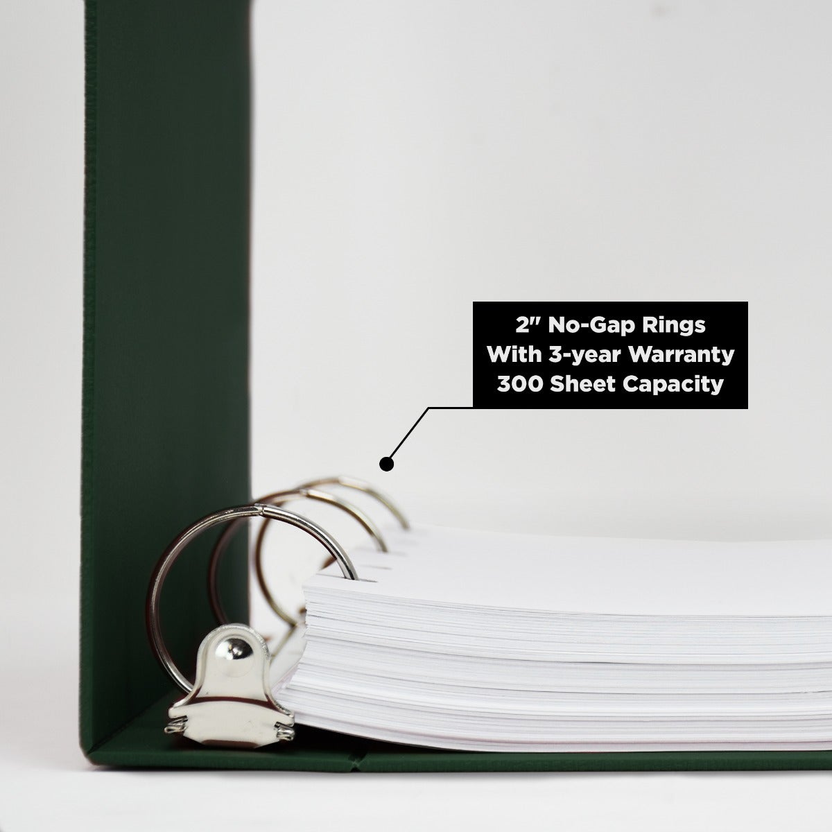 2-Inch Heavy Duty 3-Ring Binder for Medical Charting – Side Opening