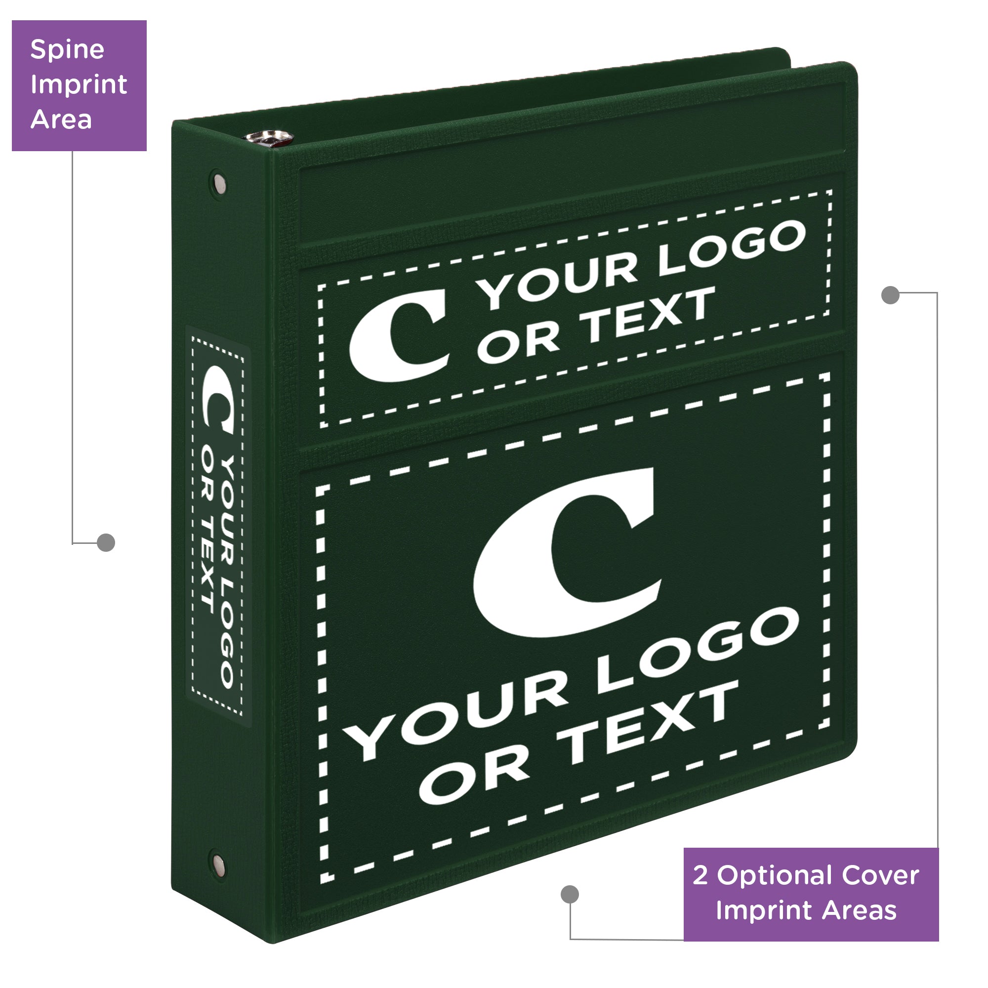 Custom 2-Inch Binder with Logo – Heavy Duty Side-Opening