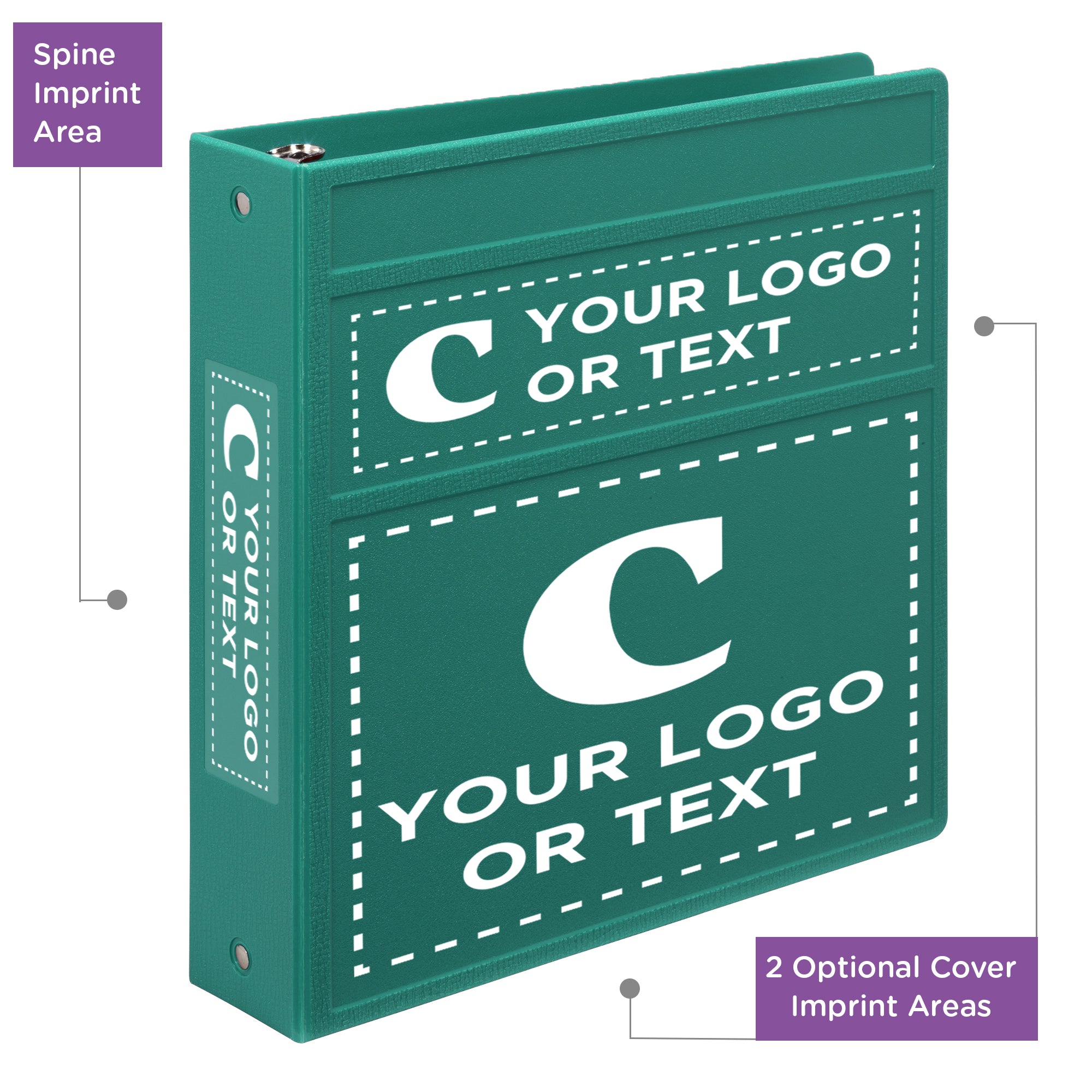 Custom 2-Inch Binder with Logo – Heavy Duty Side-Opening