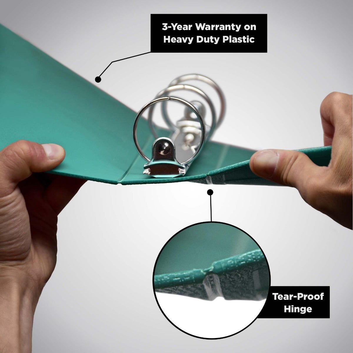 2-Inch Heavy Duty 3-Ring Binder for Medical Charting – Side Opening