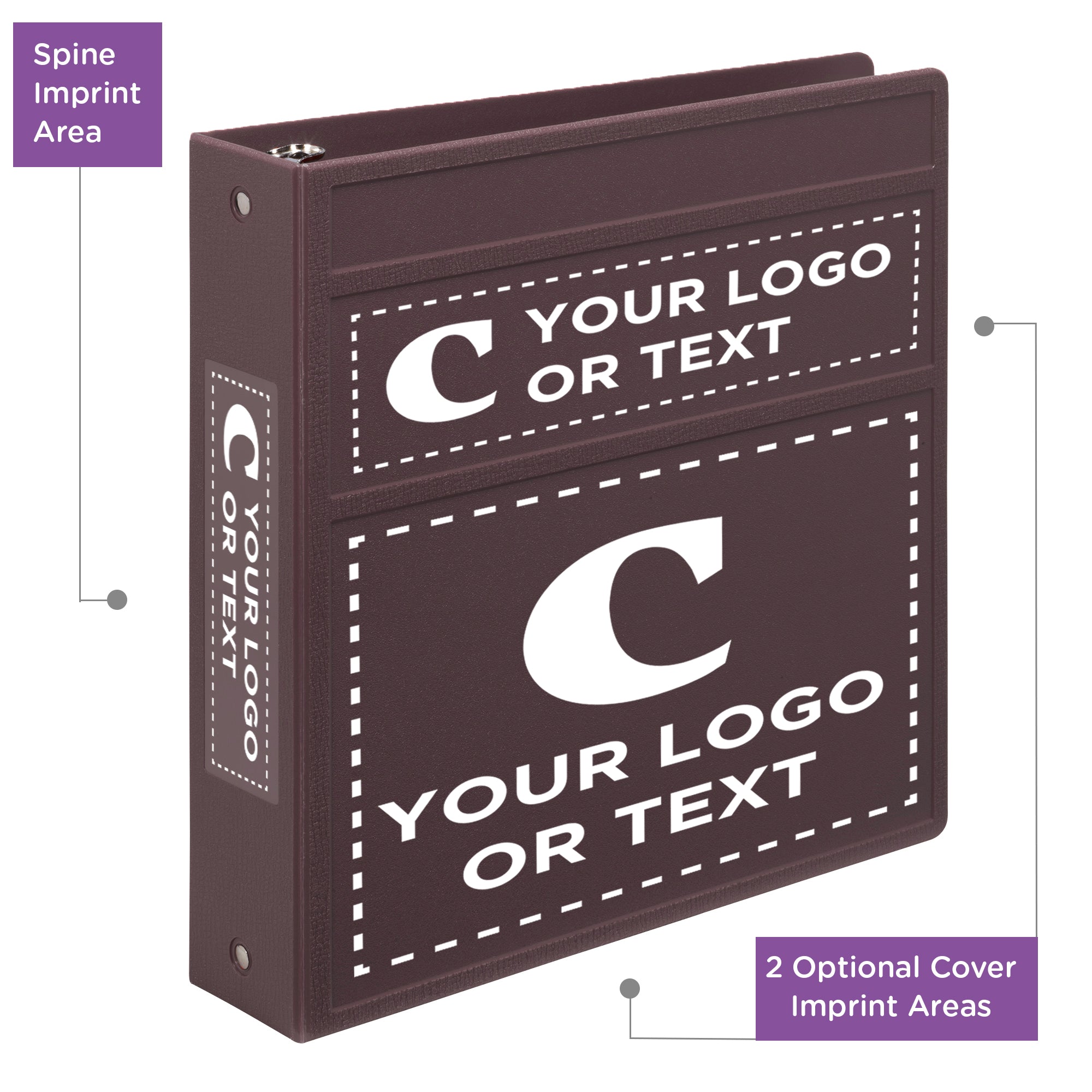 Custom 2-Inch Binder with Logo – Heavy Duty Side-Opening