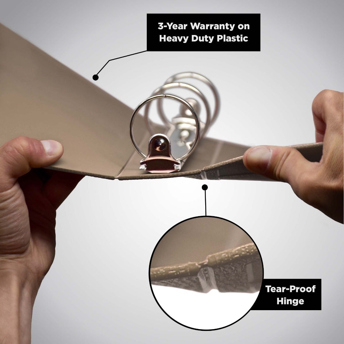2-Inch Heavy Duty 3-Ring Binder for Medical Charting – Side Opening
