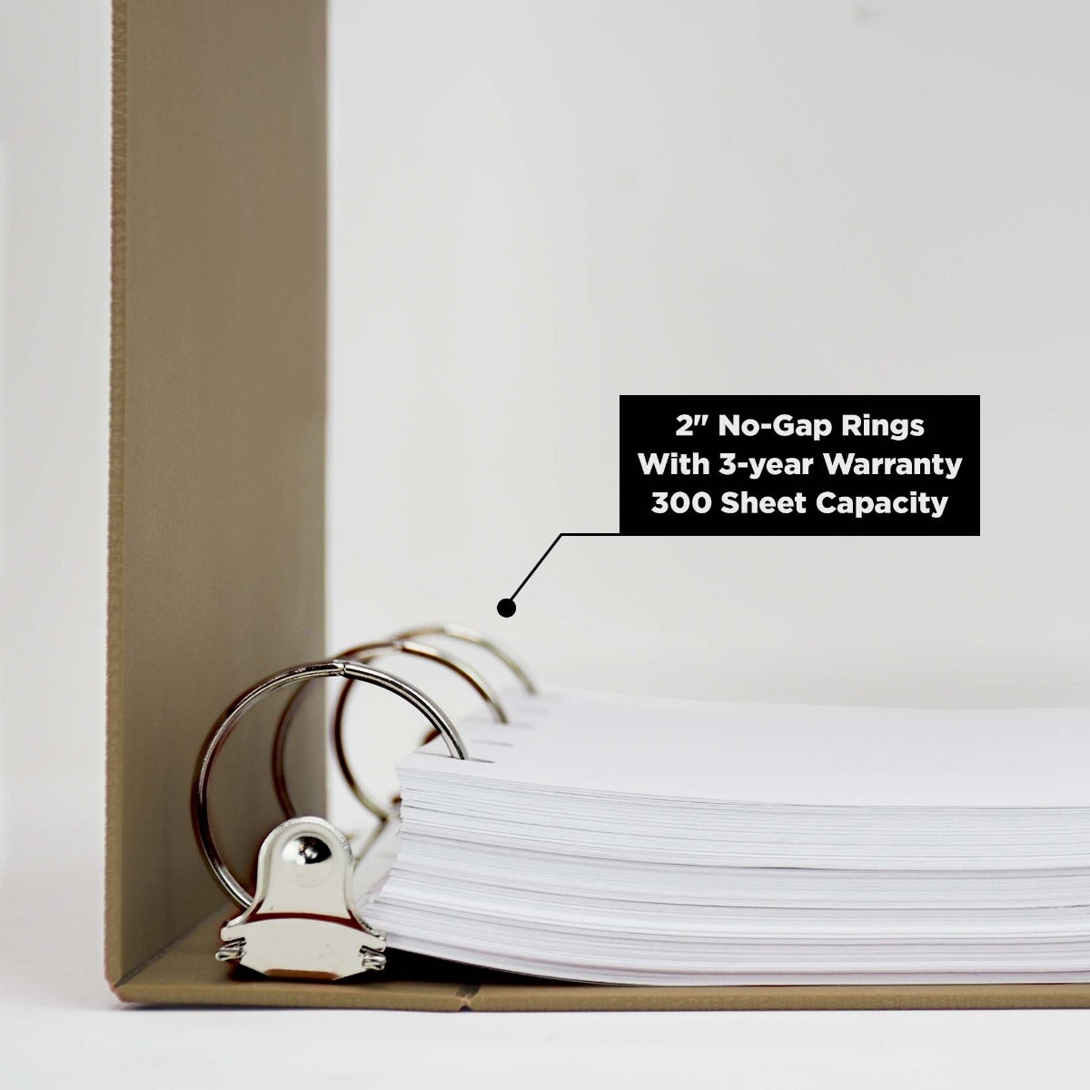 2-Inch Heavy Duty 3-Ring Binder for Medical Charting – Side Opening