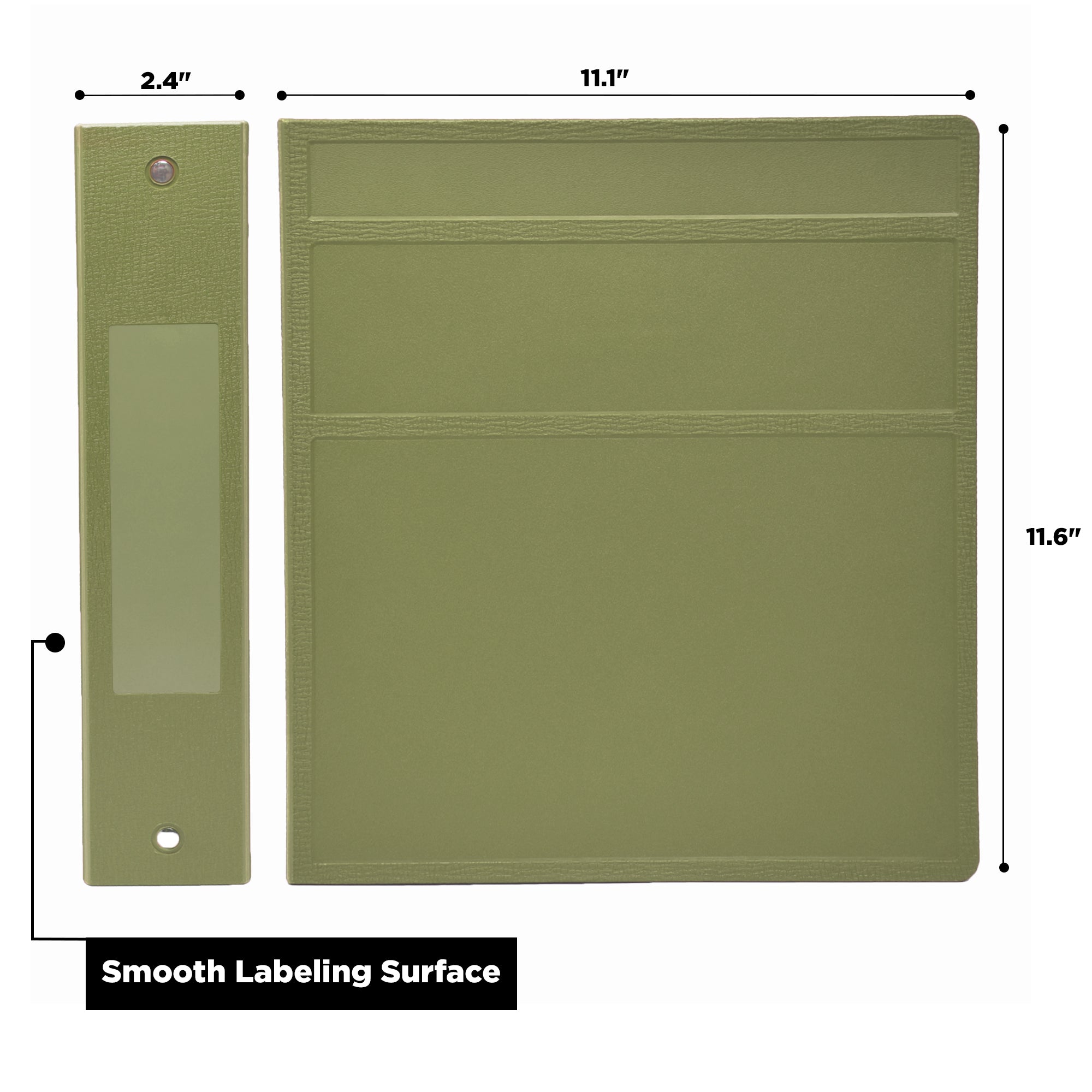 2-Inch Heavy Duty 3-Ring Binder for Medical Charting – Side Opening