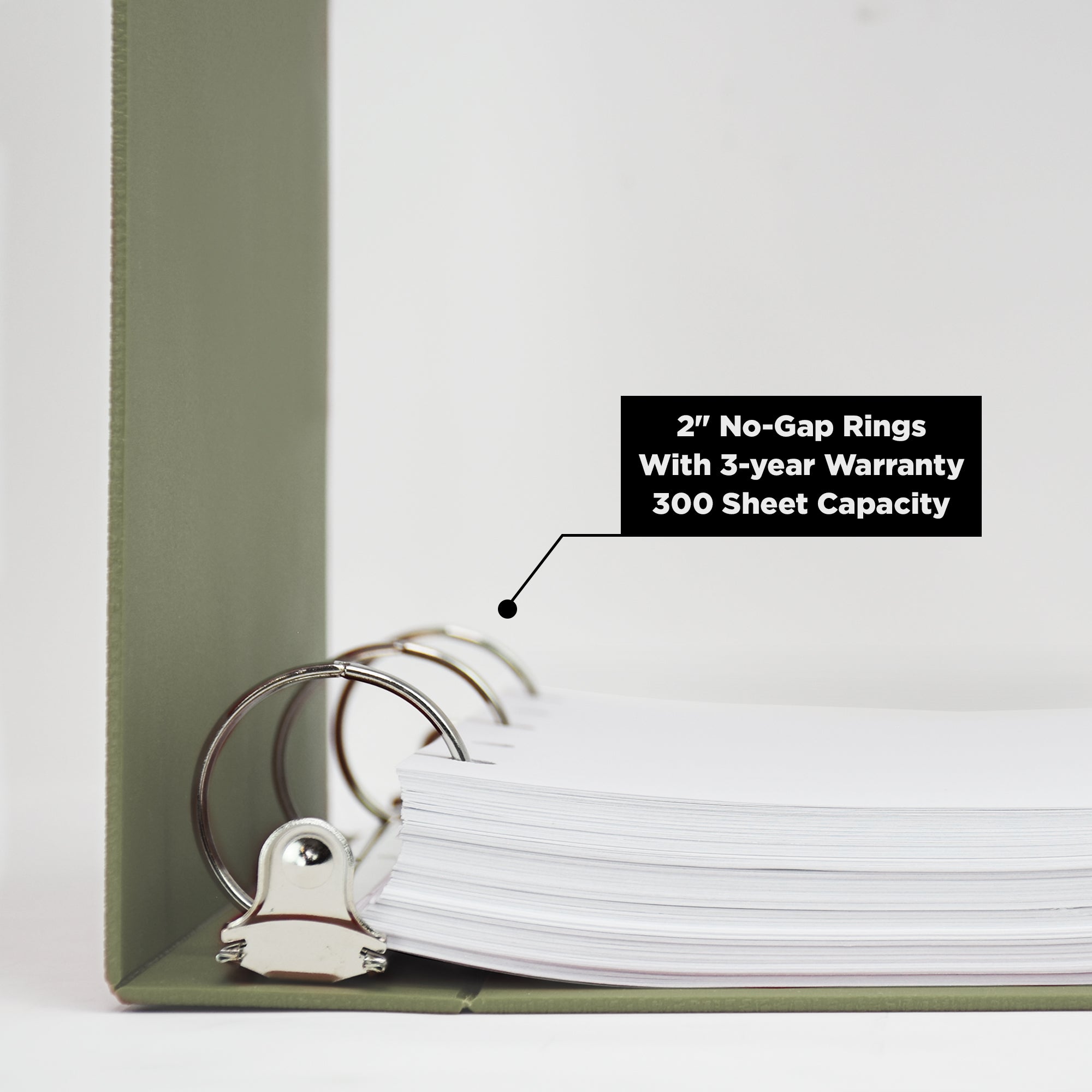 2-Inch Heavy Duty 3-Ring Binder for Medical Charting – Side Opening