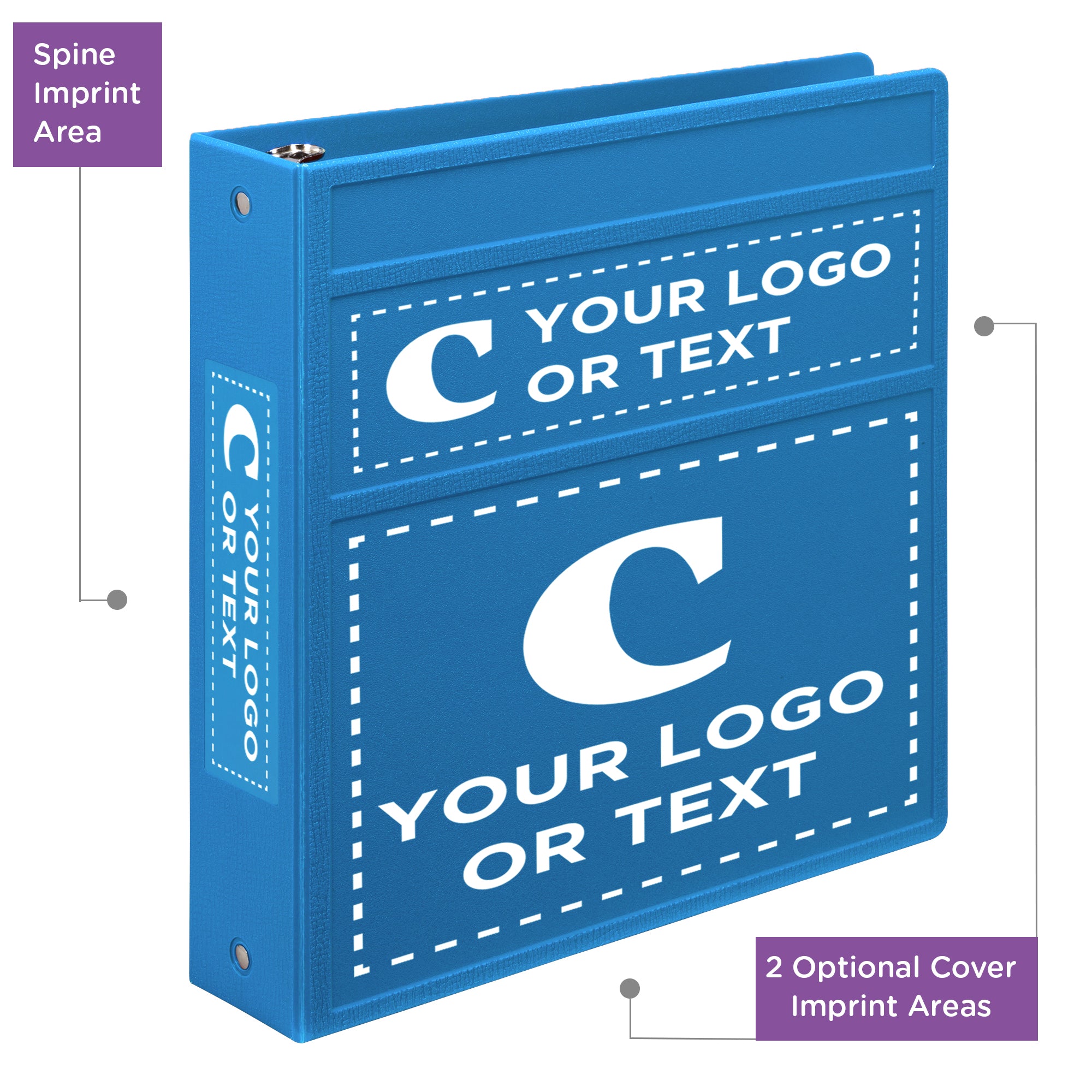 Custom 2-Inch Binder with Logo – Heavy Duty Side-Opening