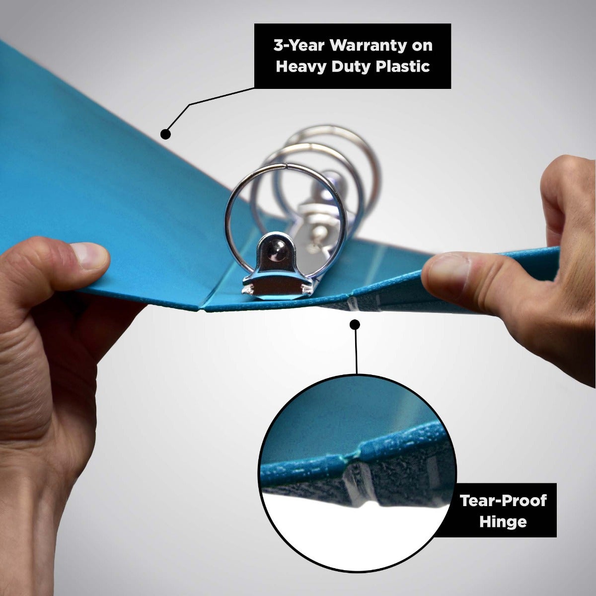 2-Inch Heavy Duty 3-Ring Binder for Medical Charting – Side Opening