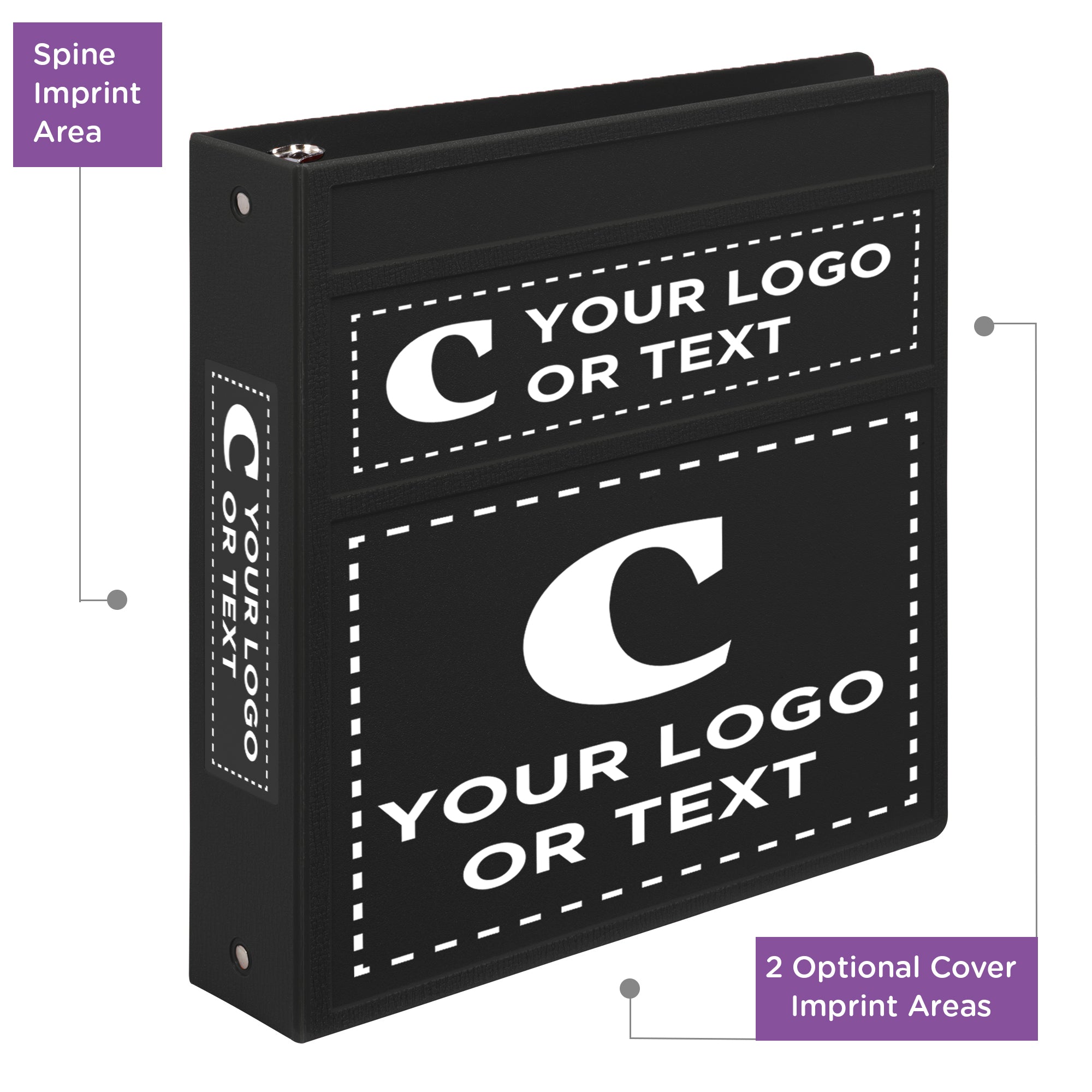 Custom 2-Inch Binder with Logo – Heavy Duty Side-Opening