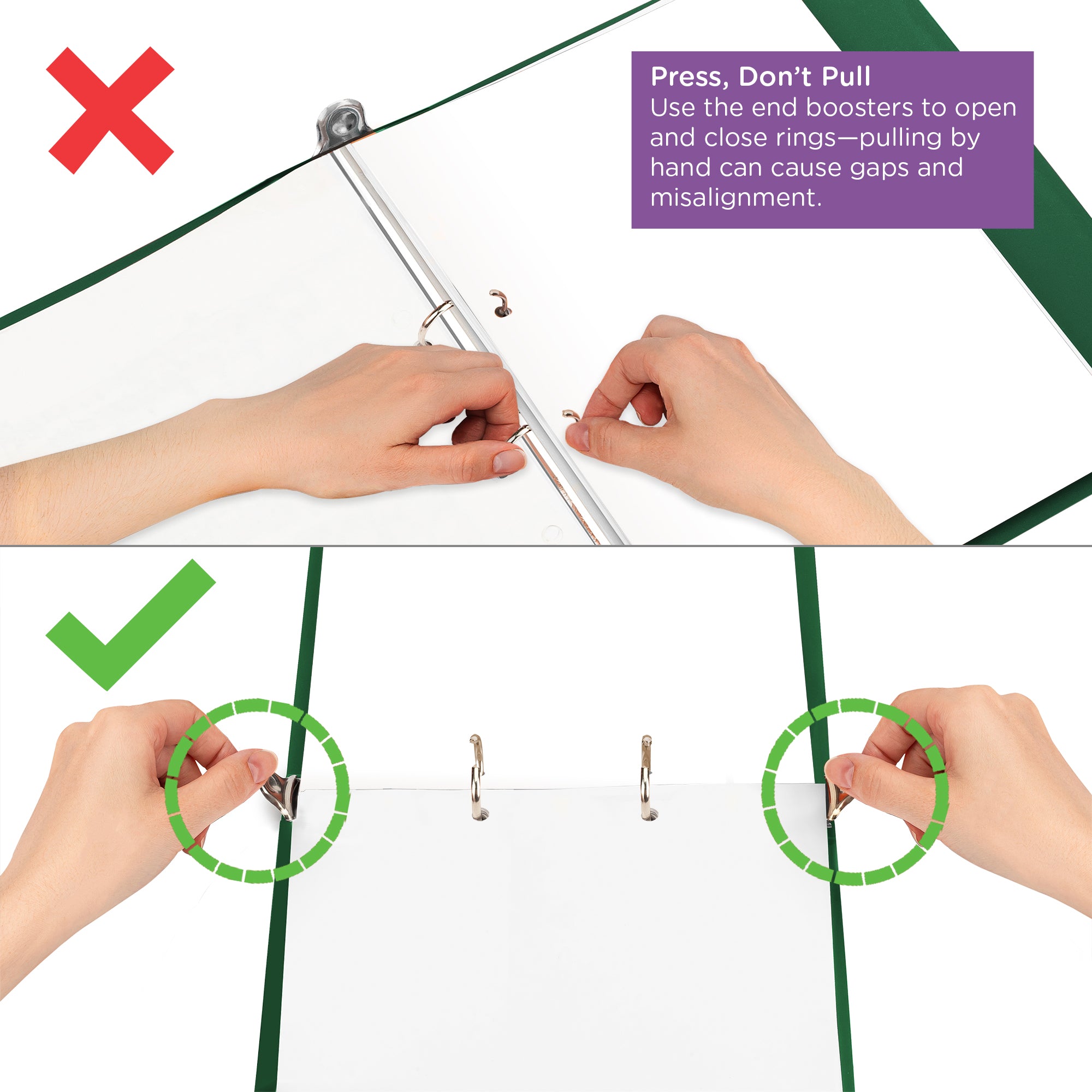 2-Inch Heavy Duty 2-Ring Binder for Medical Charting – Top Opening