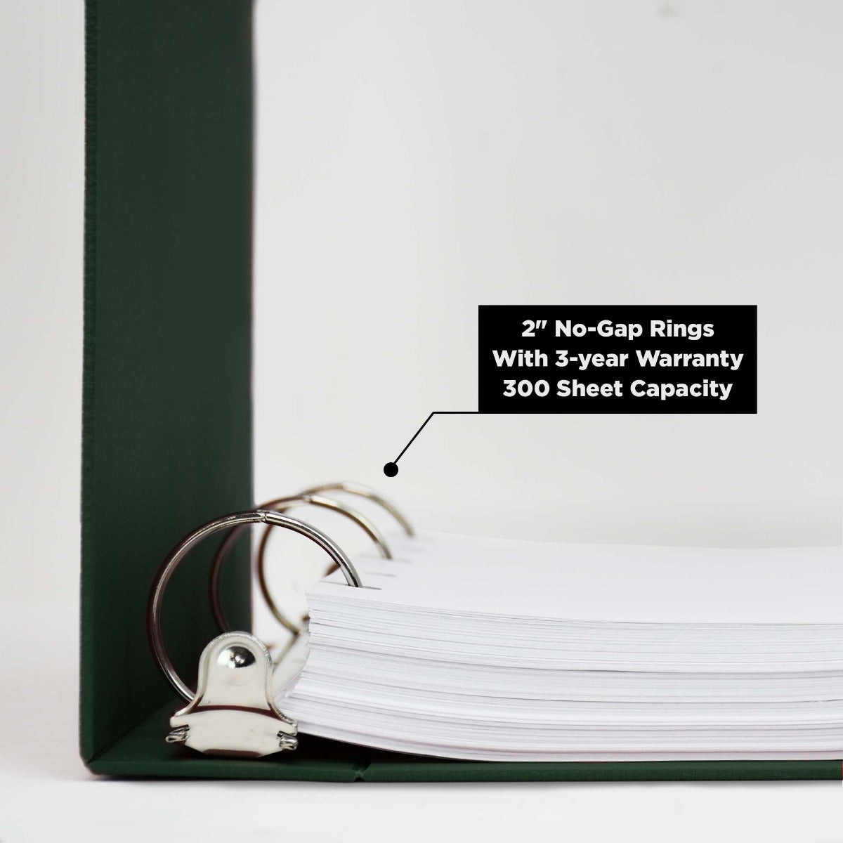 2-Inch Heavy Duty 3-Ring Binder for Medical Charting - Top Opening