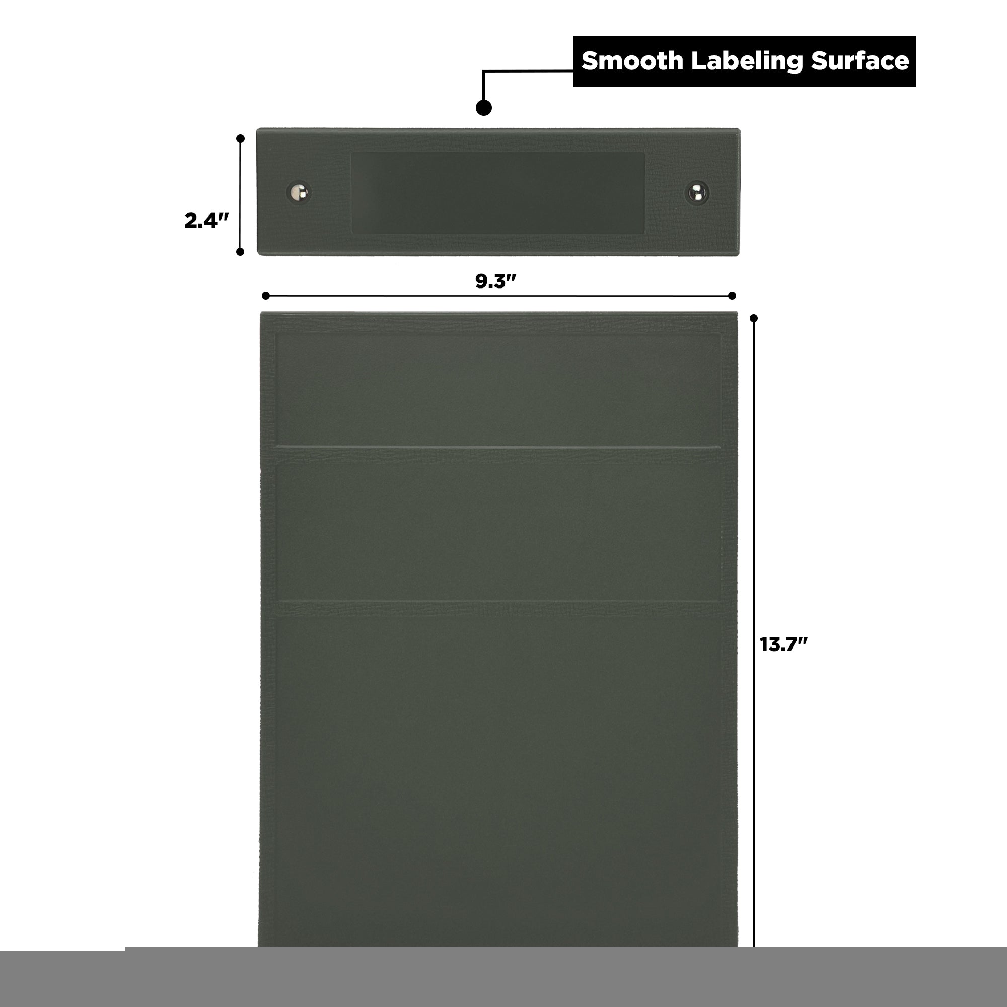 2-Inch Heavy Duty 3-Ring Binder for Medical Charting - Top Opening